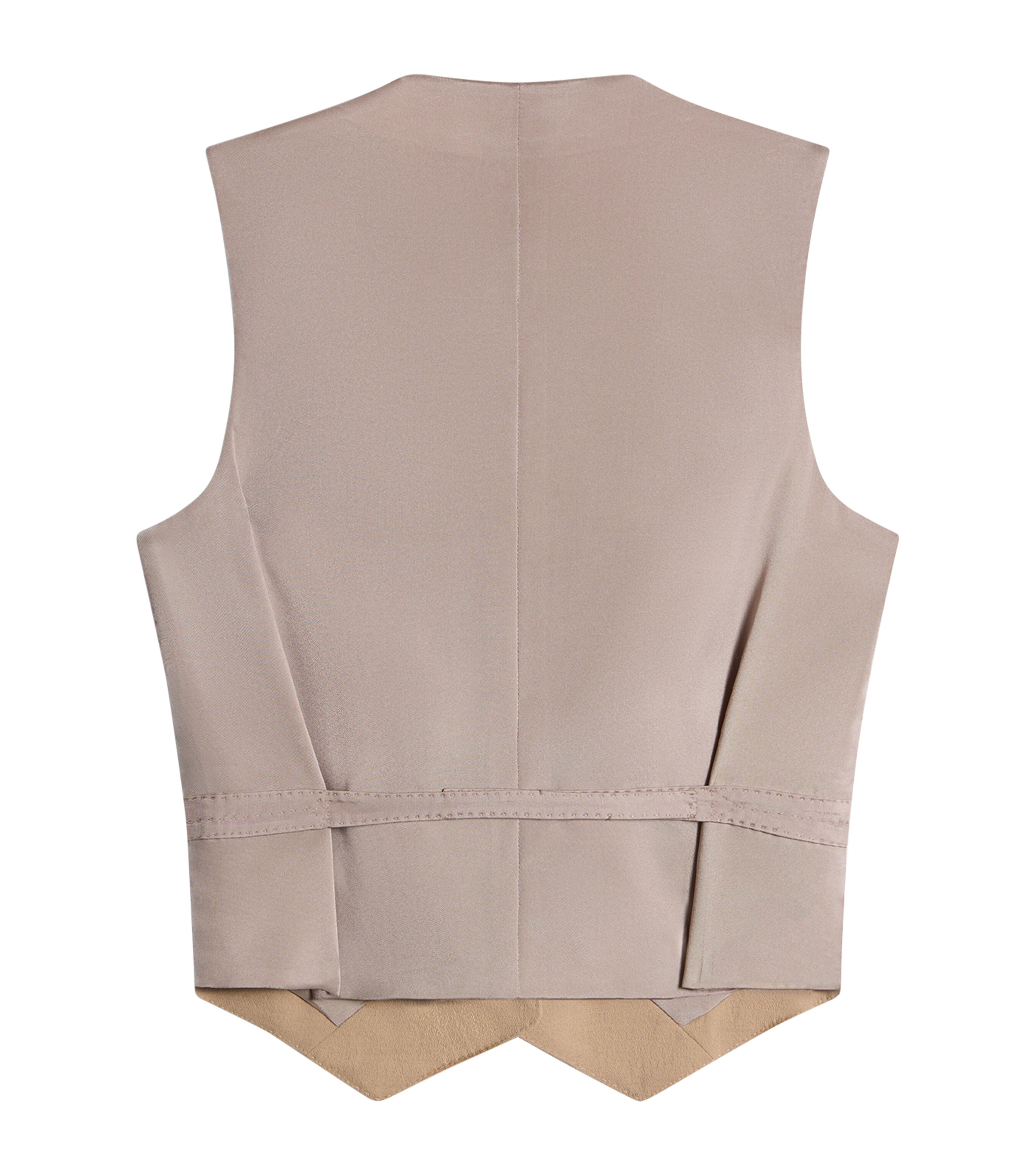 Schiaparelli Womens Wool-Blend Bijoux Waistcoat Beige Image 3