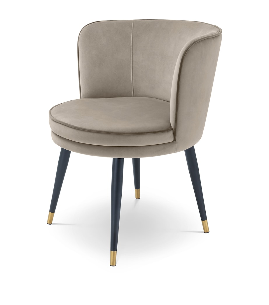 Velvet Grenada Dining Chair GREY Image 1