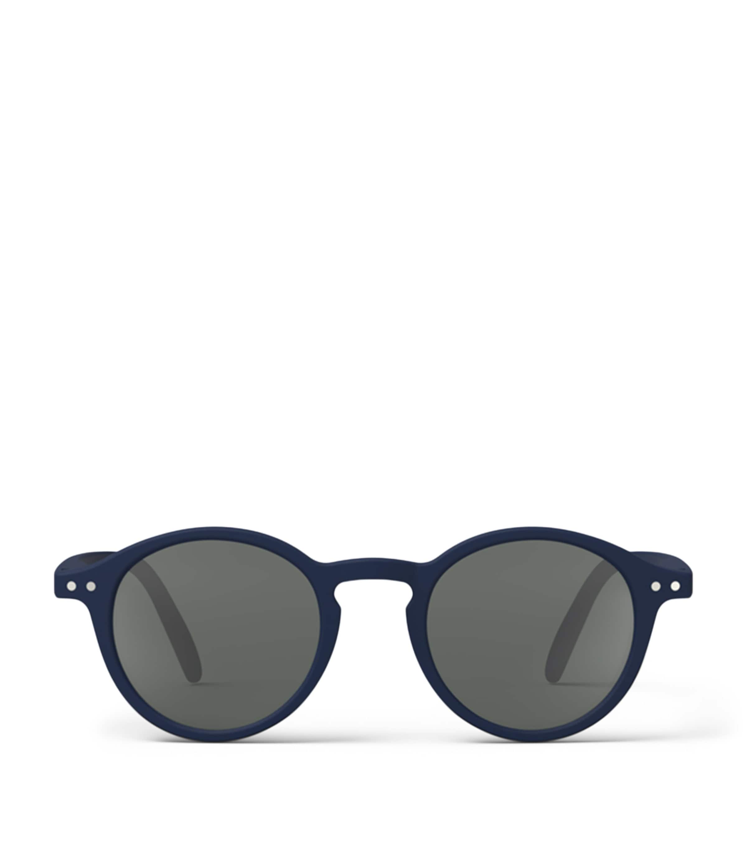 IZIPIZI KIDS #d Round Sunglasses (7-11 Years) Navy Blue Image 1