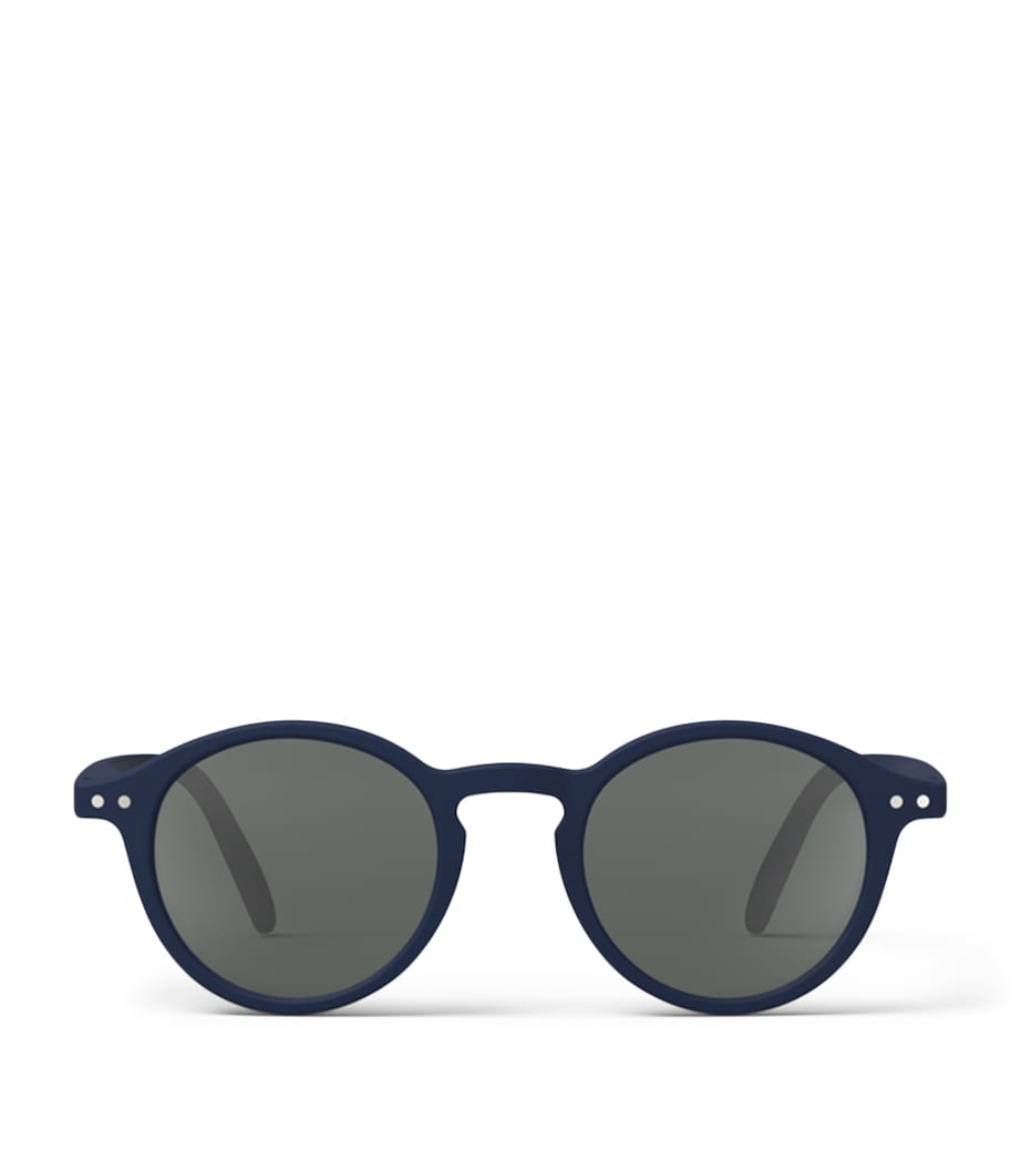 IZIPIZI KIDS #d Round Sunglasses (7-11 Years) Navy Blue Image 1
