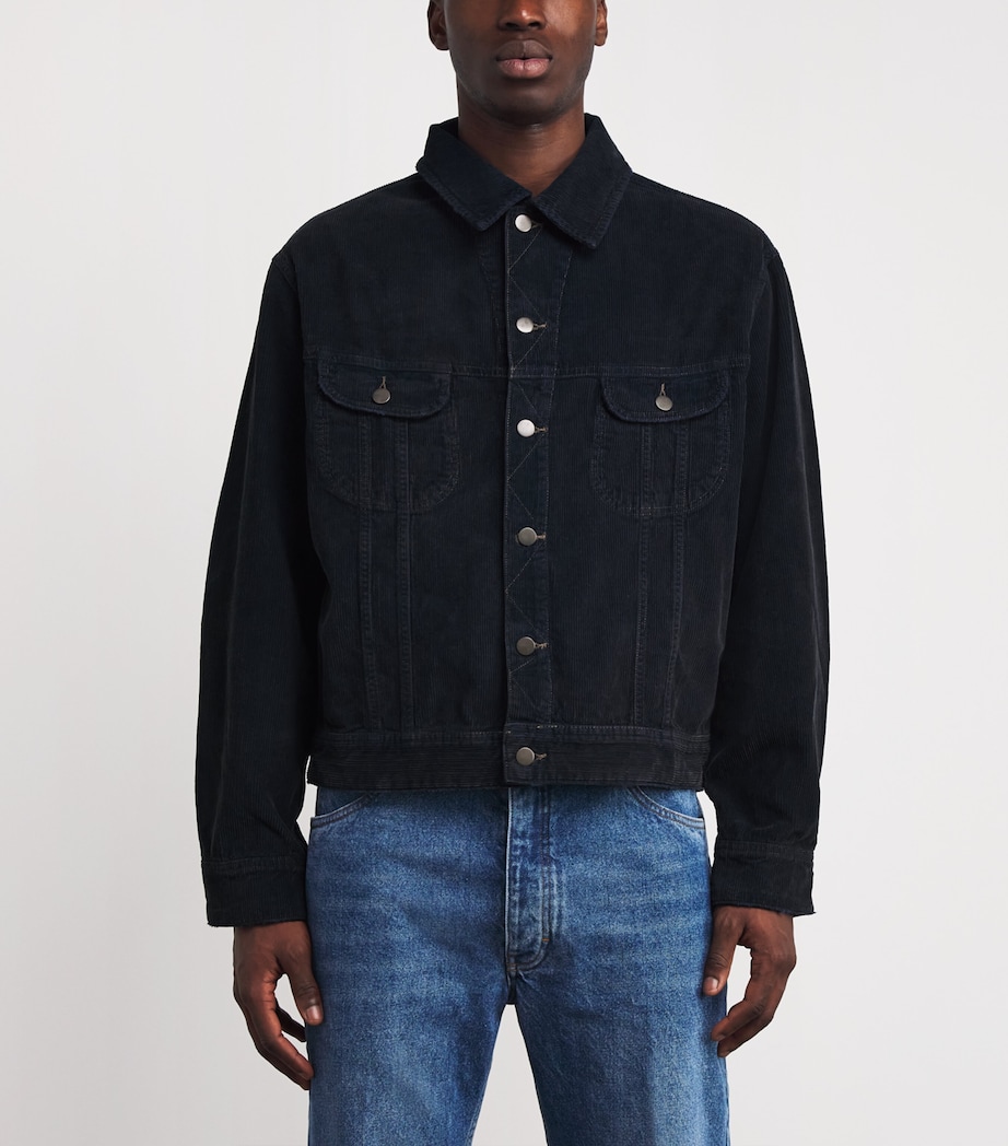 x Aaron Levine Cotton Corduroy Derby Jacket FADED BLUE Image 3