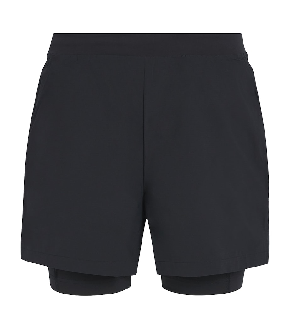 Houdini Mens Pace Split Running Shorts True Black Image 1