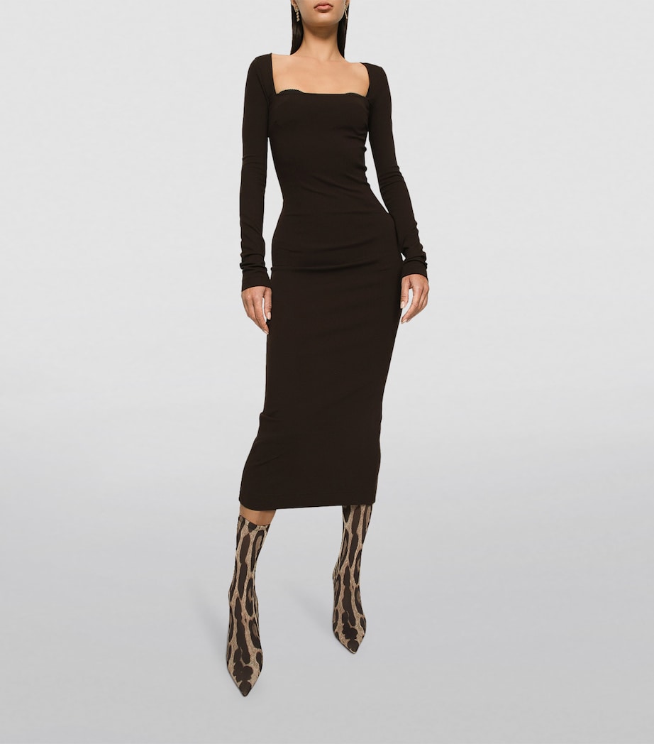 Bodycon Midi Dress M1512-DARK Image 2