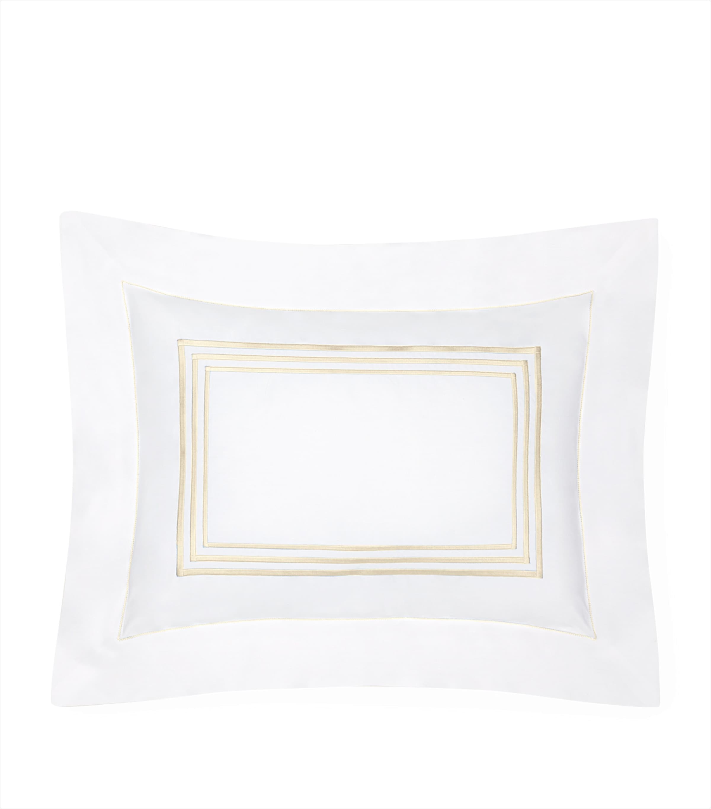 Pratesi Cotton Tre Righ Pillowcase In White