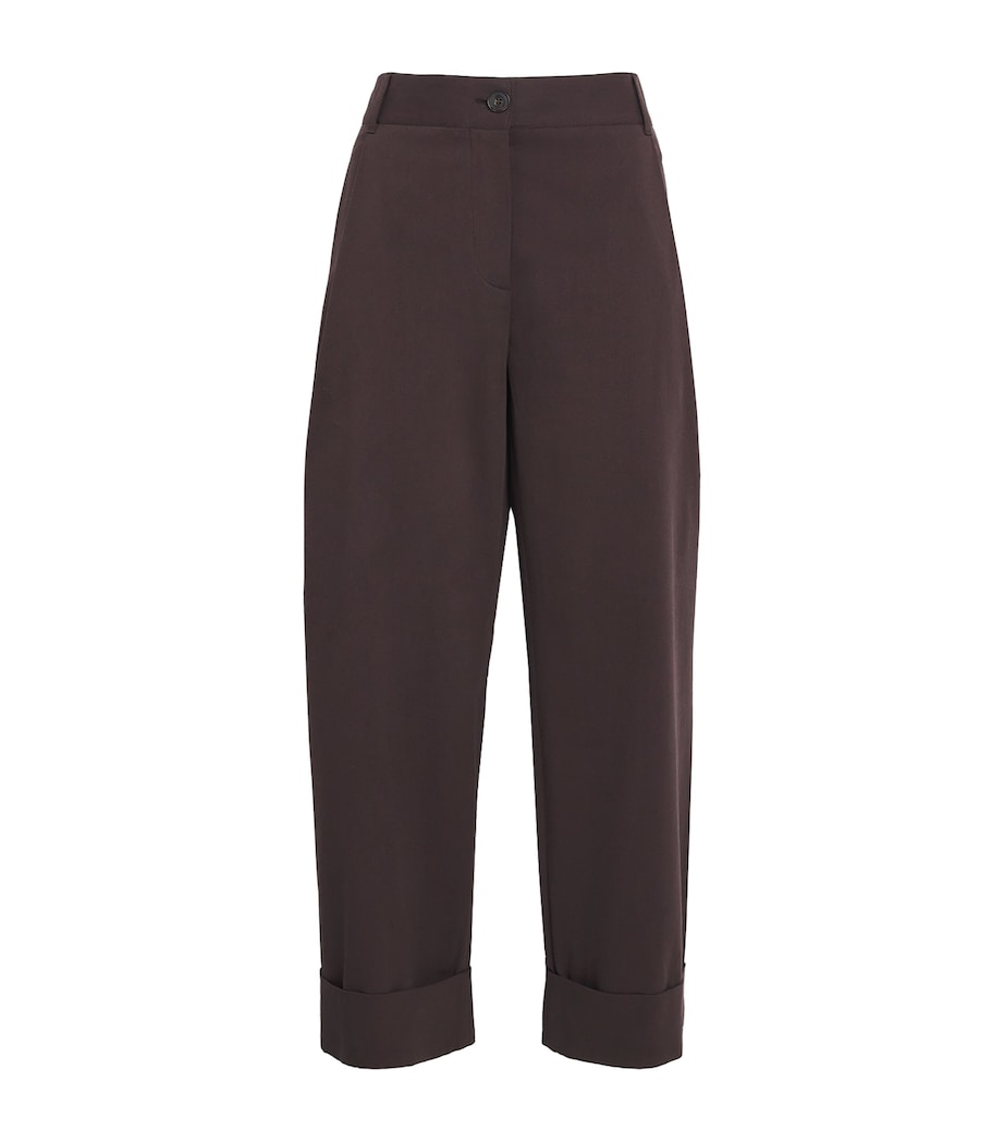 ME+EM Cotton-Blend Clever Tapered Chinos Chocolate Image 1