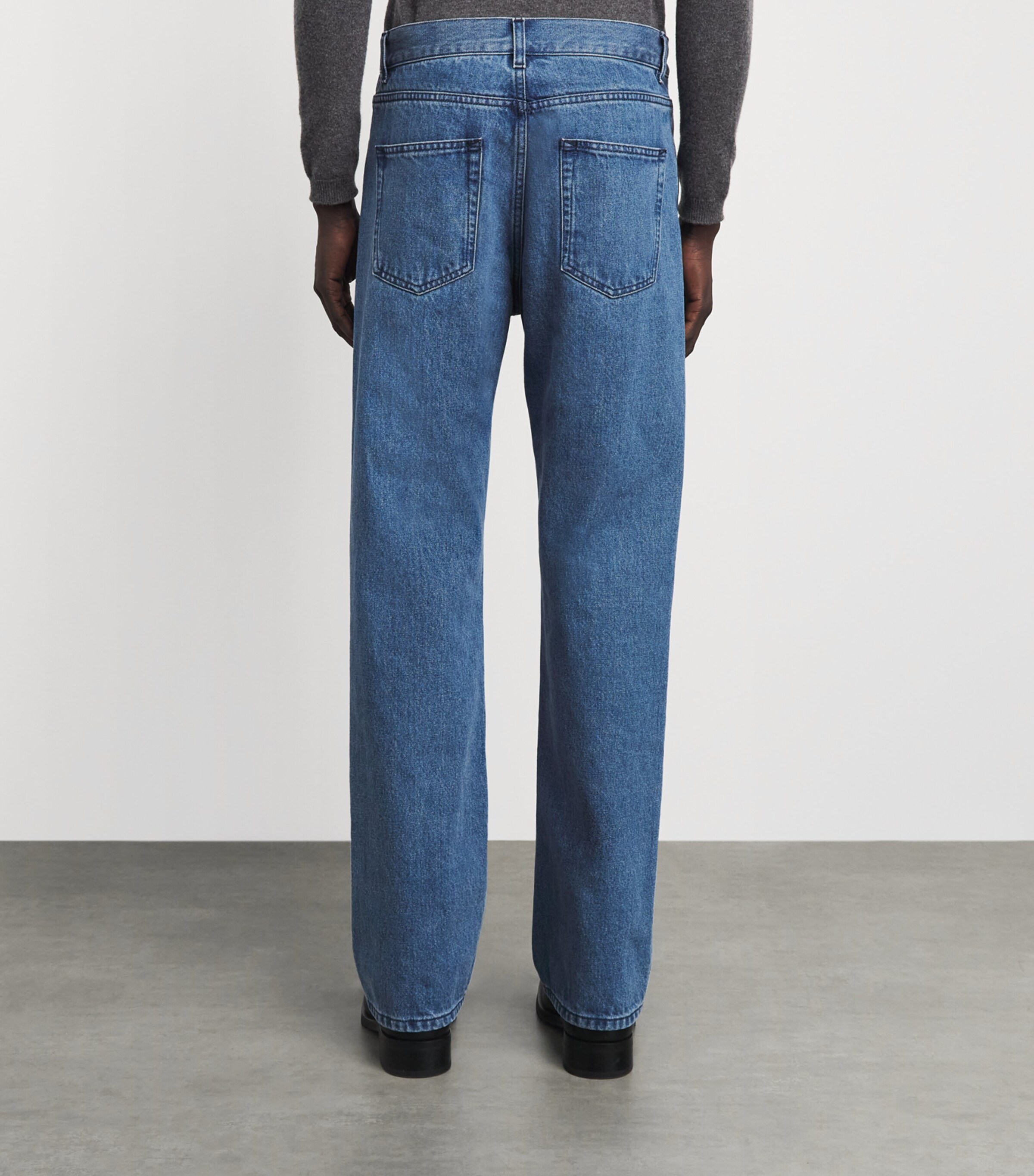 Gabriela Hearst Mens Rey Straight Jeans Uruguayan Blue Image 5