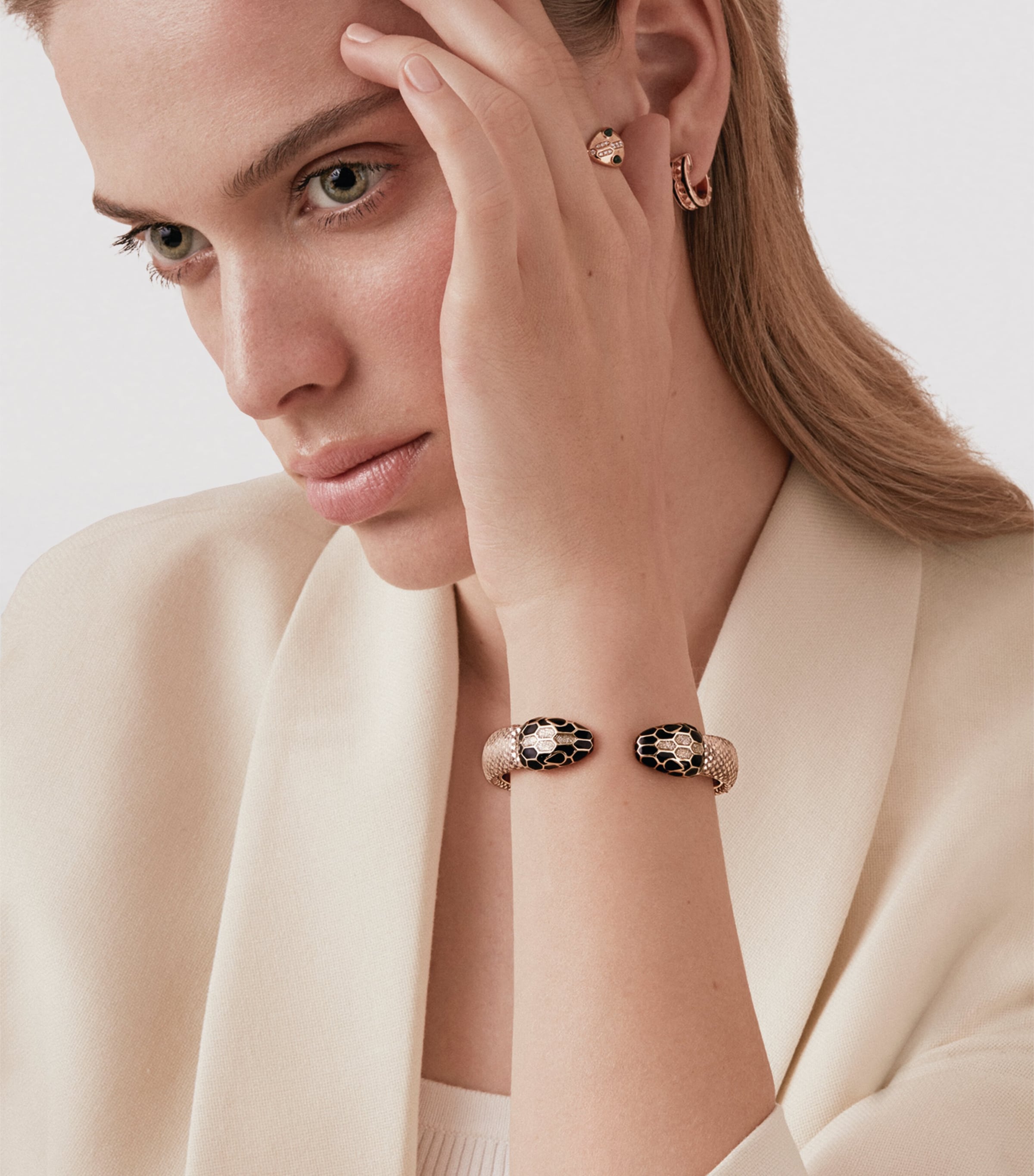 Snakeskin Serpenti Forever Bracelet BEIGE LIGHT Image 2