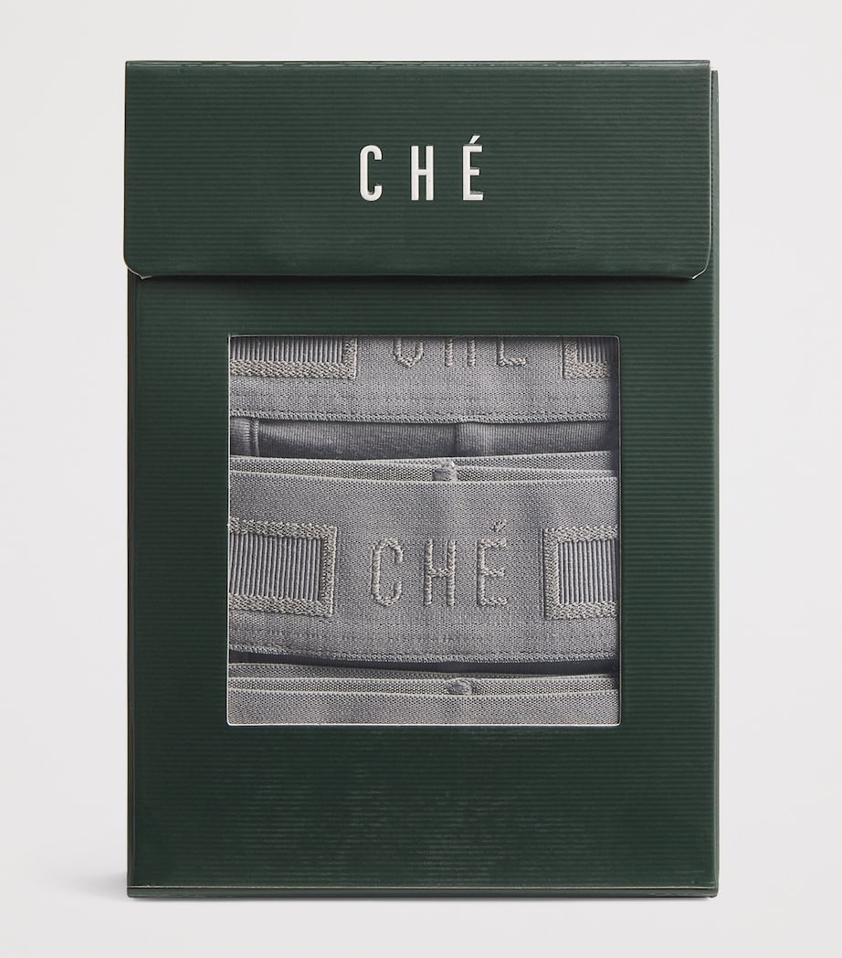 Logo-Waist Trunks (Pack of 3) STONE GREY Image 4