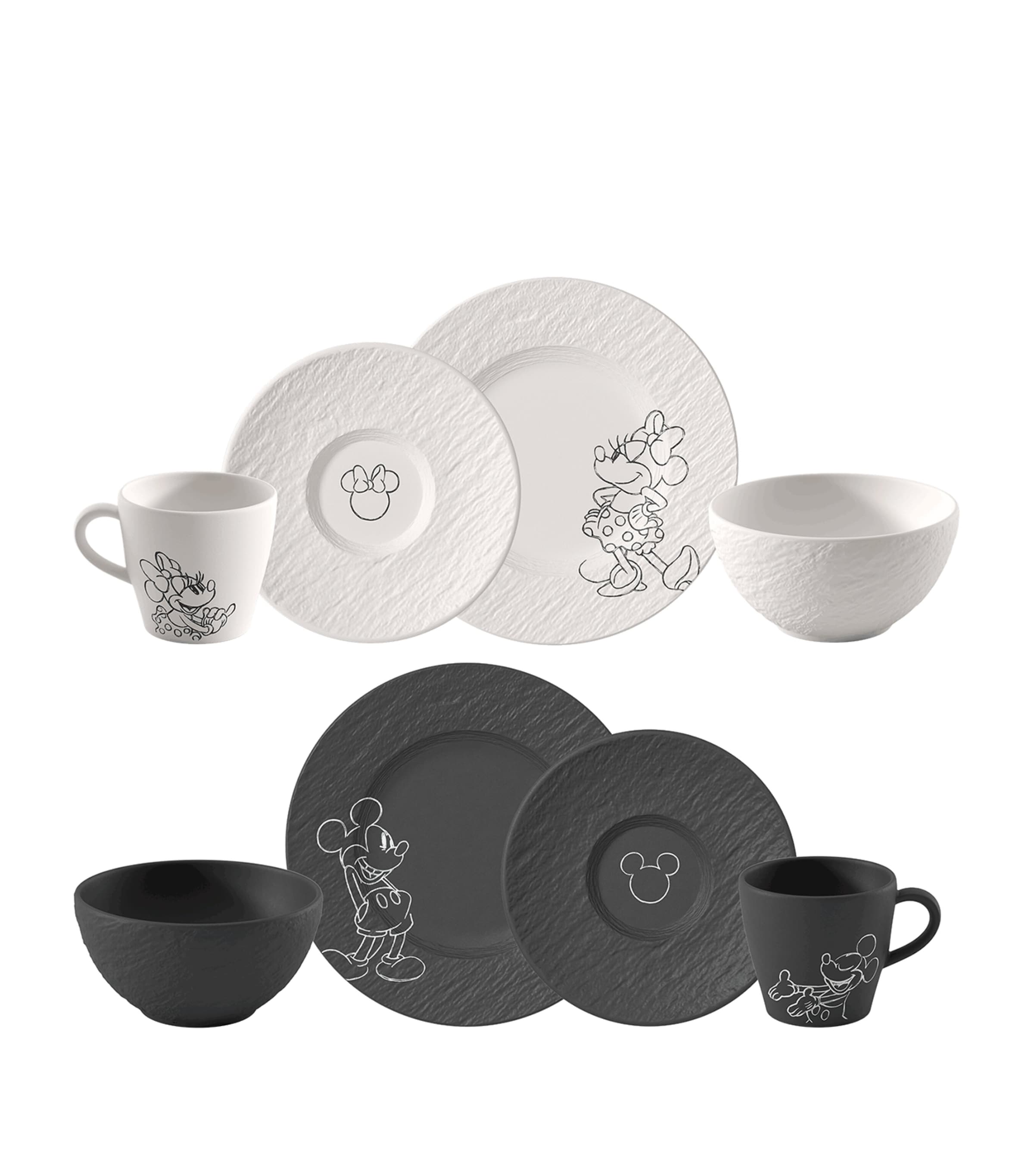 Villeroy & Boch x Mickey Mouse Manufacture Breakfast Set Black Image 1