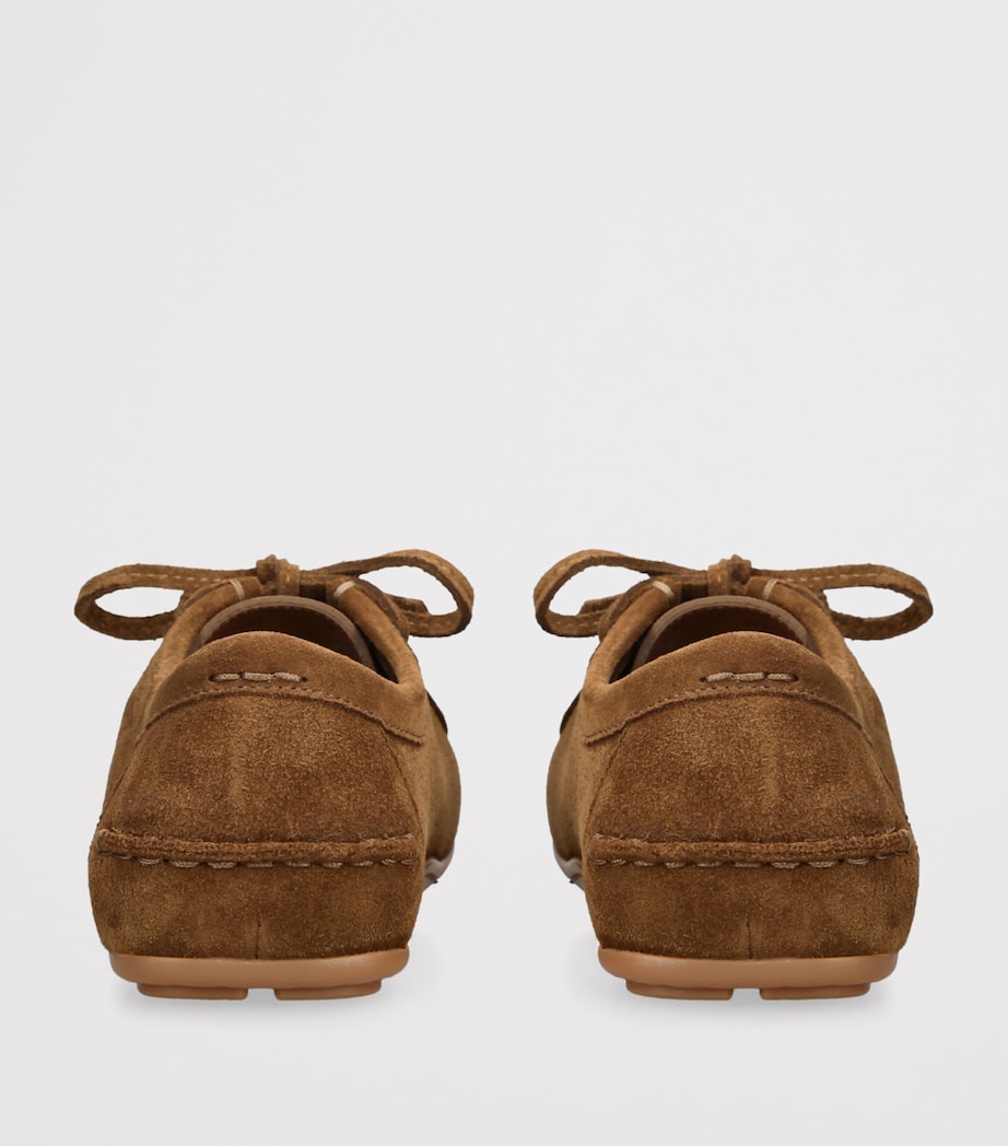 Suede Cleante Driving Shoes TAN Image 2