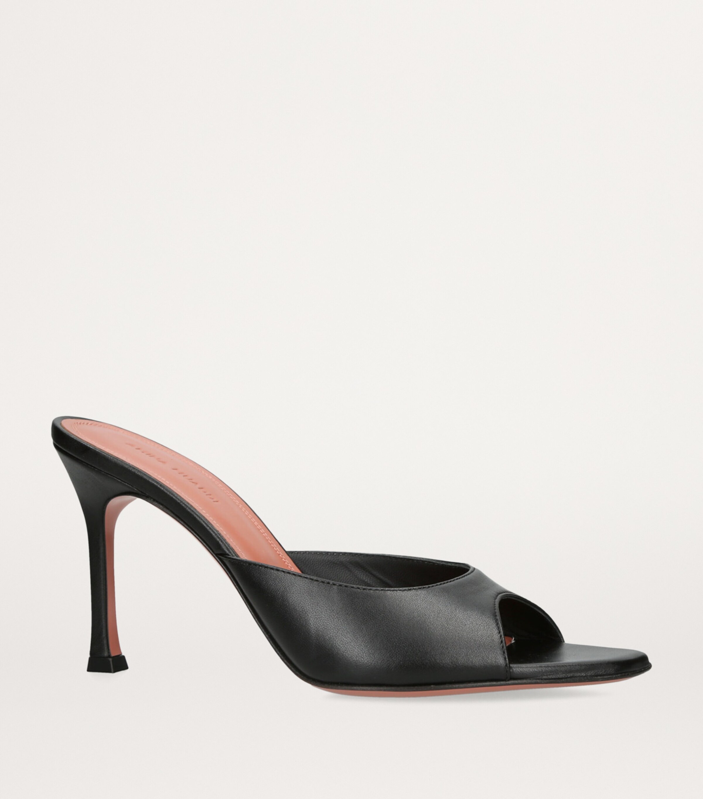 Leather Alexa Mules 90 BLACK Image 3