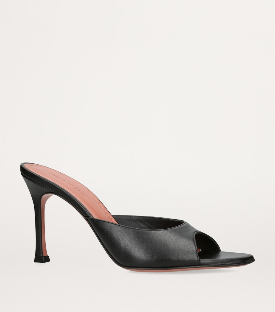 Leather Alexa Mules 90 BLACK Image 3