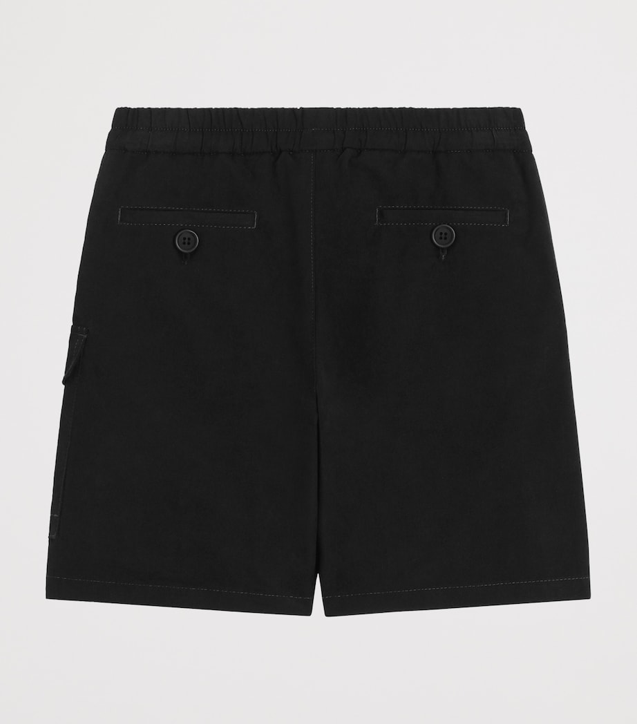 Dolce&Gabbana Kids Stretch-Cotton Drawstring Shorts (8-12+ Years) Black Image 2