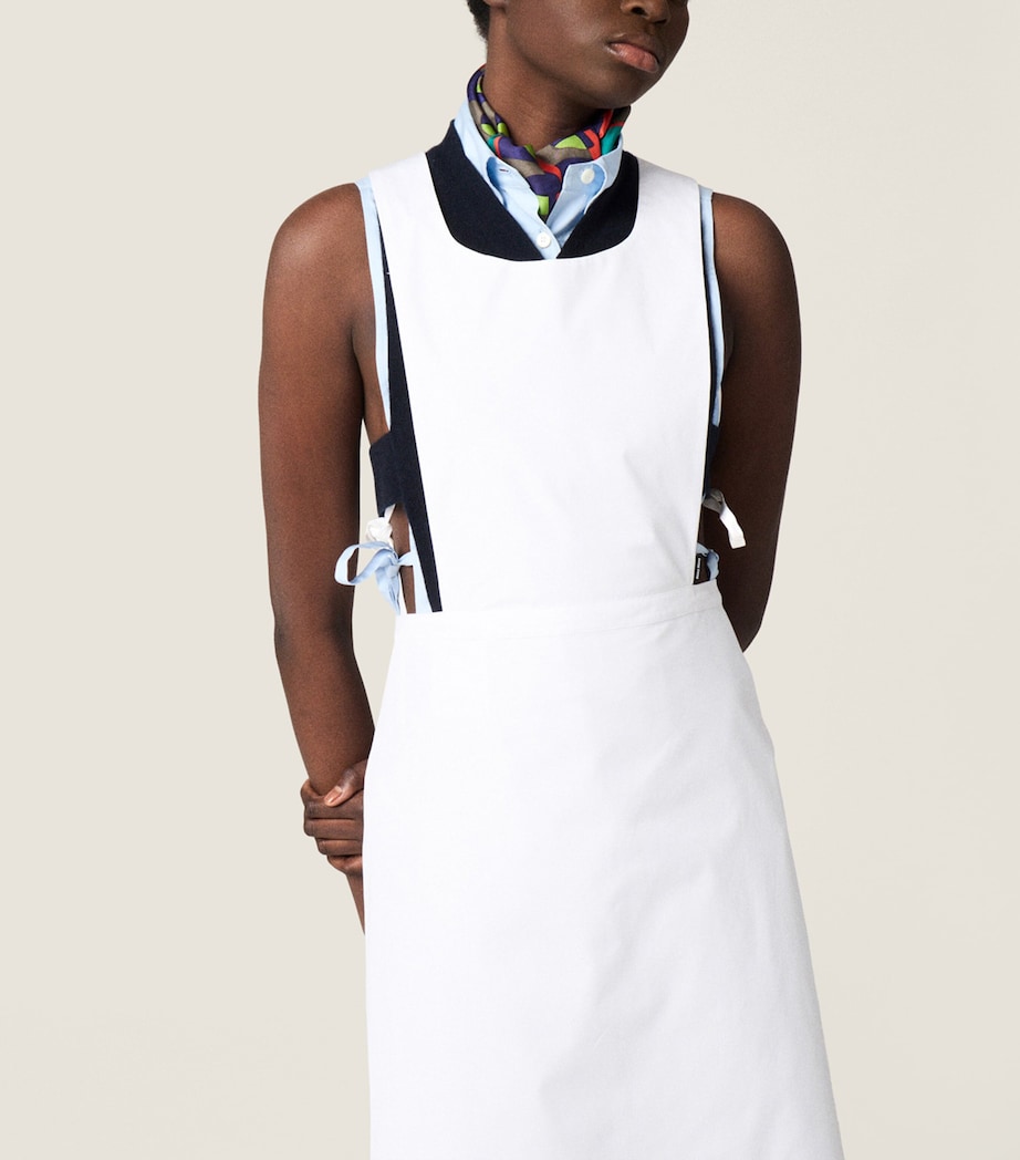 Miu Miu Womens Cotton Poplin Apron Mini Dress Image 2