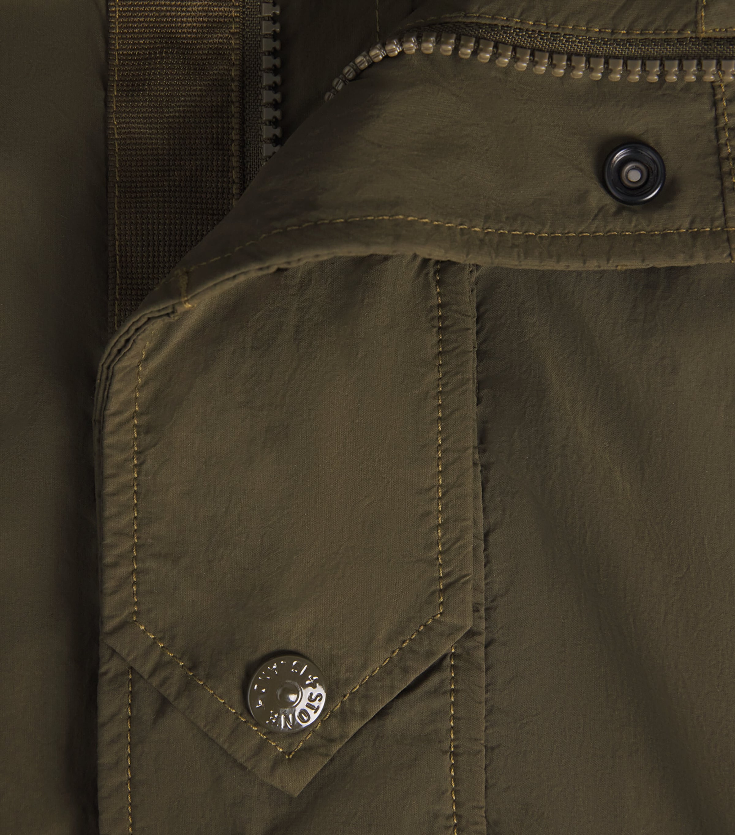 Stone Island Mens Nylon Hooded Jacket Image 6