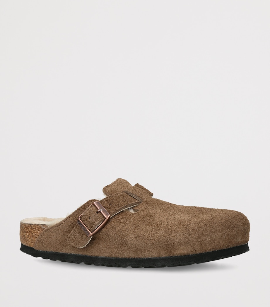 Birkenstock Shearling Boston Clogs (Regular Fit) Brown Image 3