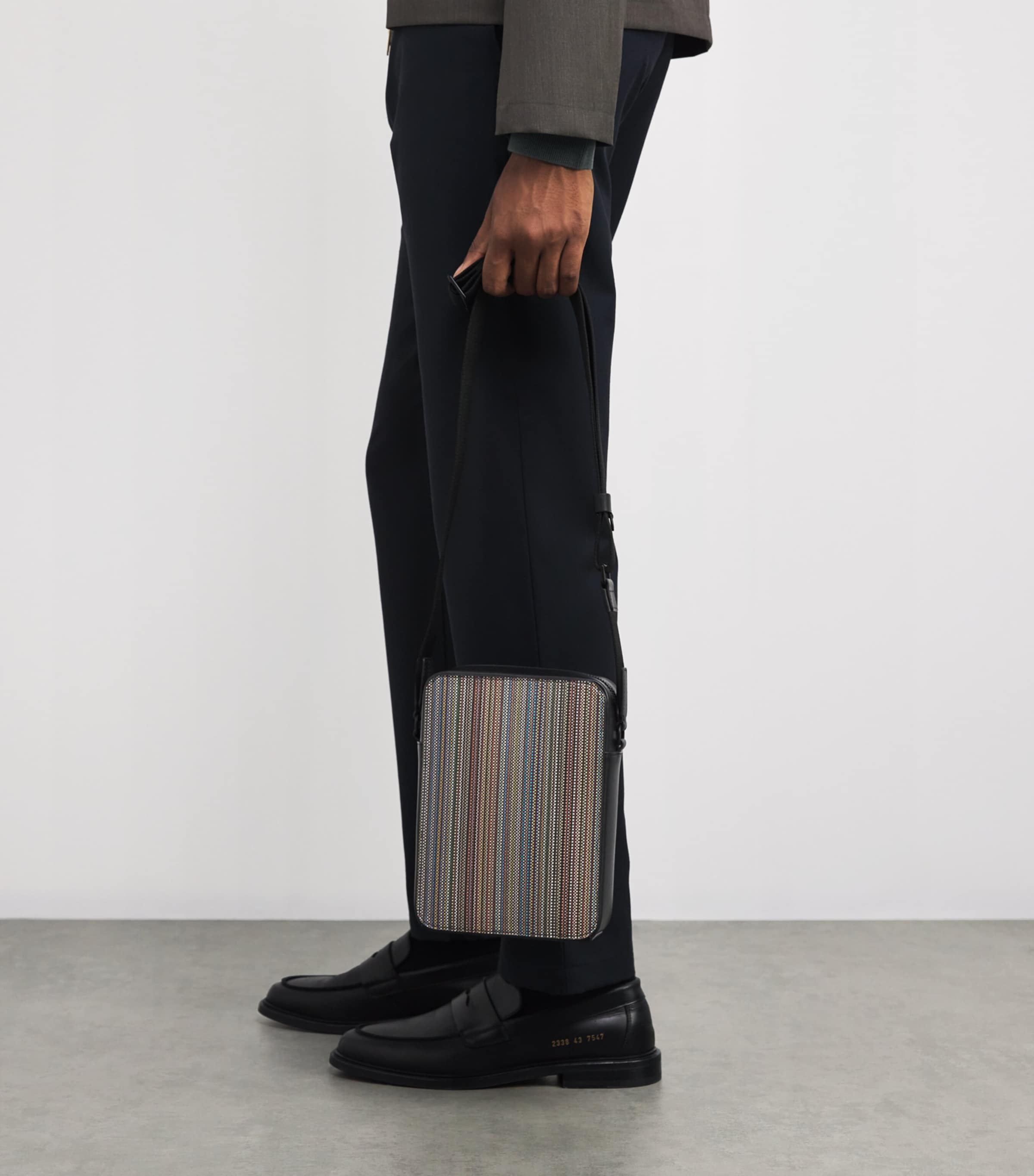 Coated Canvas Signature Stripe Cross-Body Bag PRINTED Image 5