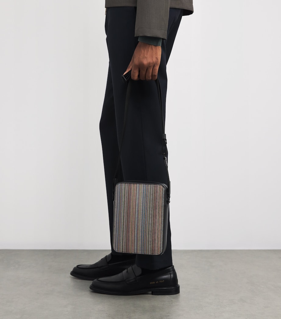 Coated Canvas Signature Stripe Cross-Body Bag PRINTED Image 5