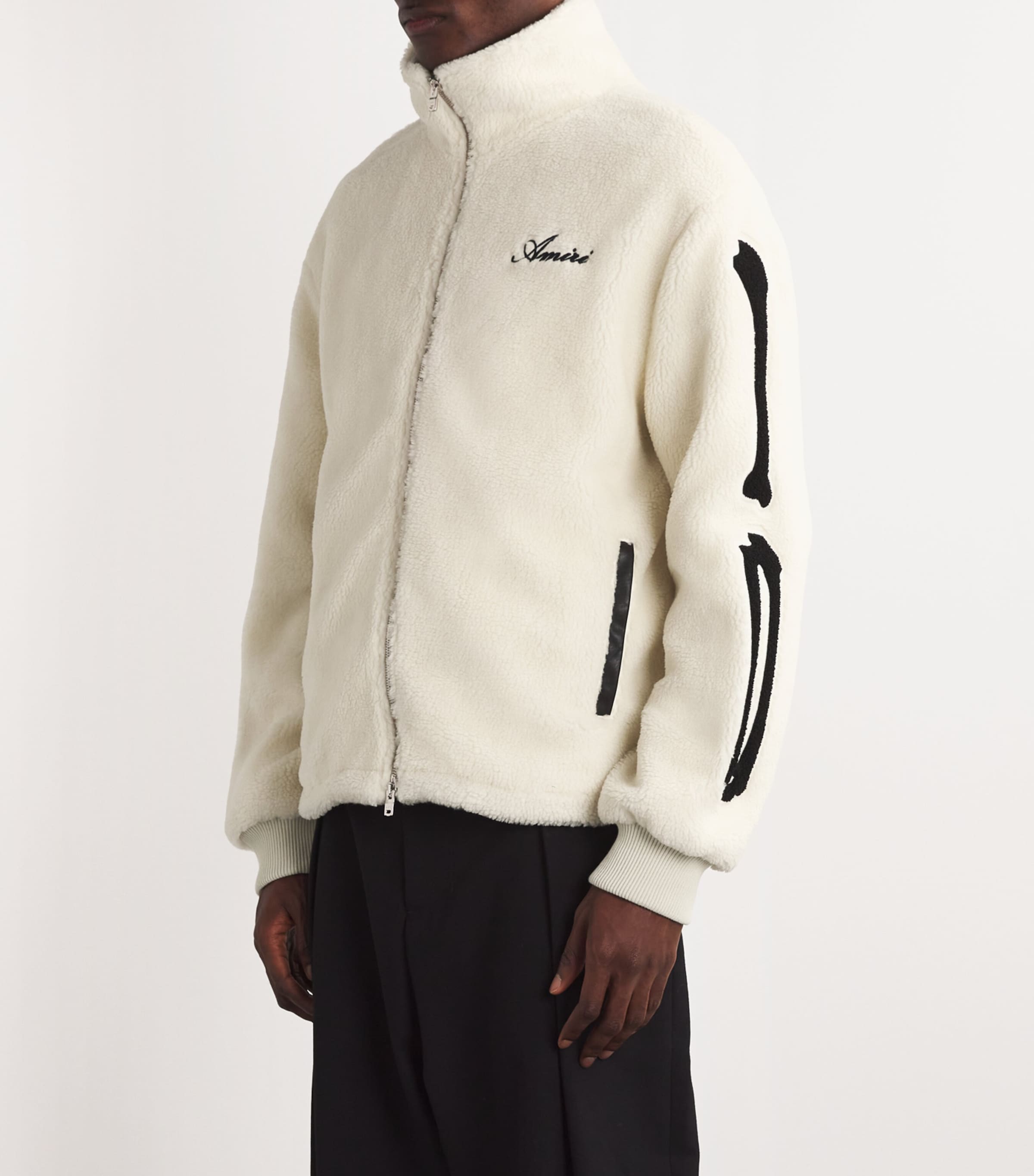 AMIRI White Fleece Bones Jacket | Harrods US