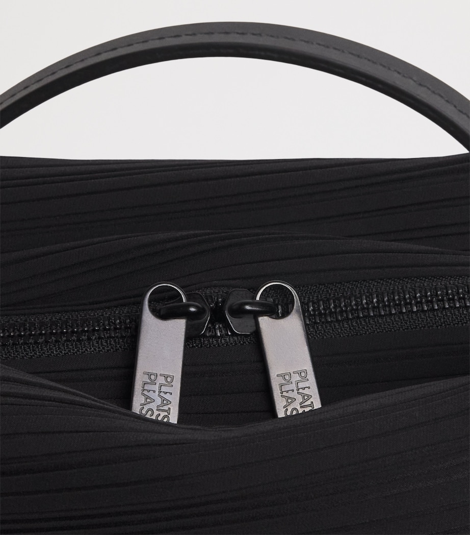Pleats Please Issey Miyake Bias Pleats Top-Handle Bag Black Image 5