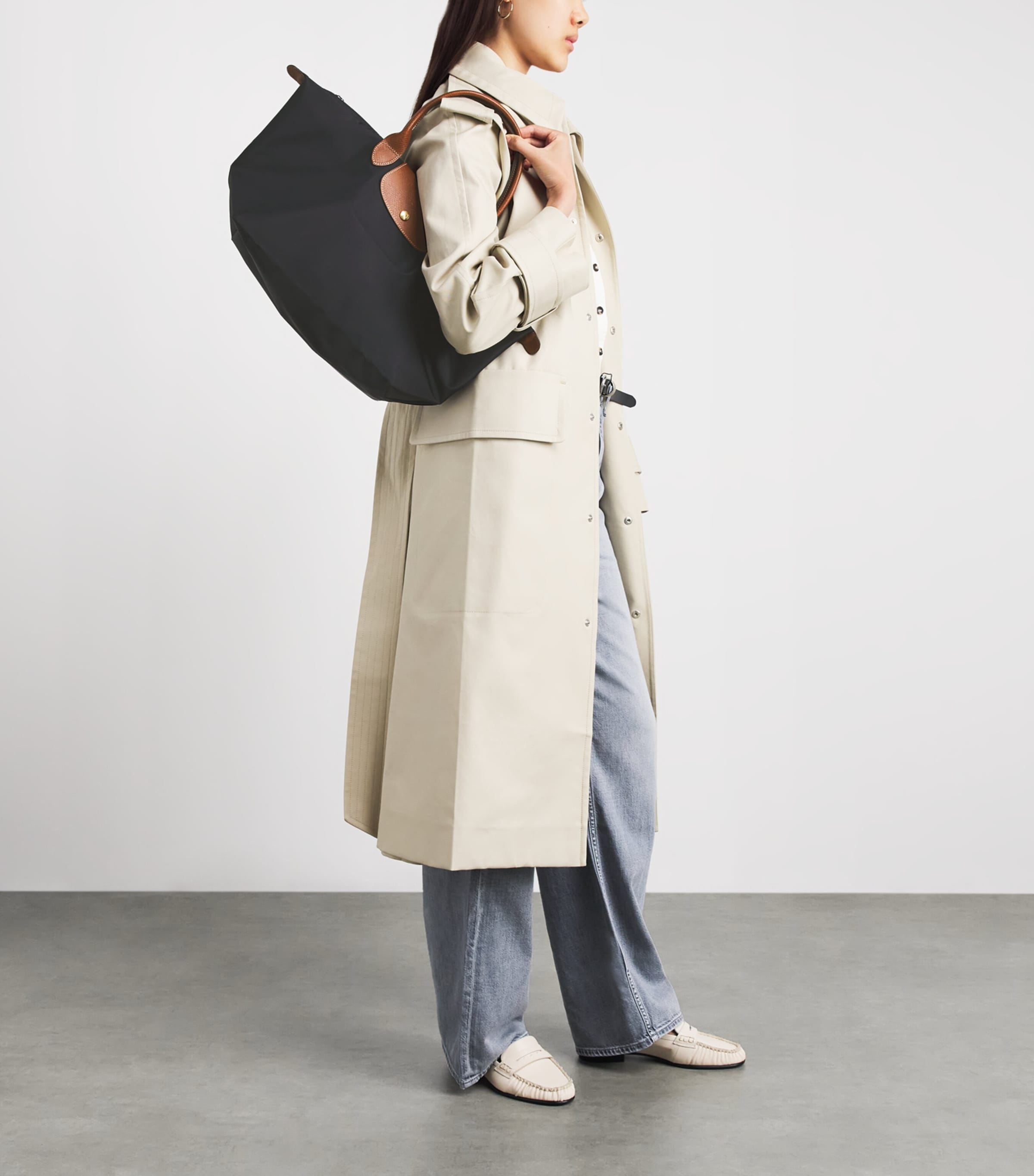 Longchamp Medium Le Pliage Original Tote Bag​ Noir Image 2