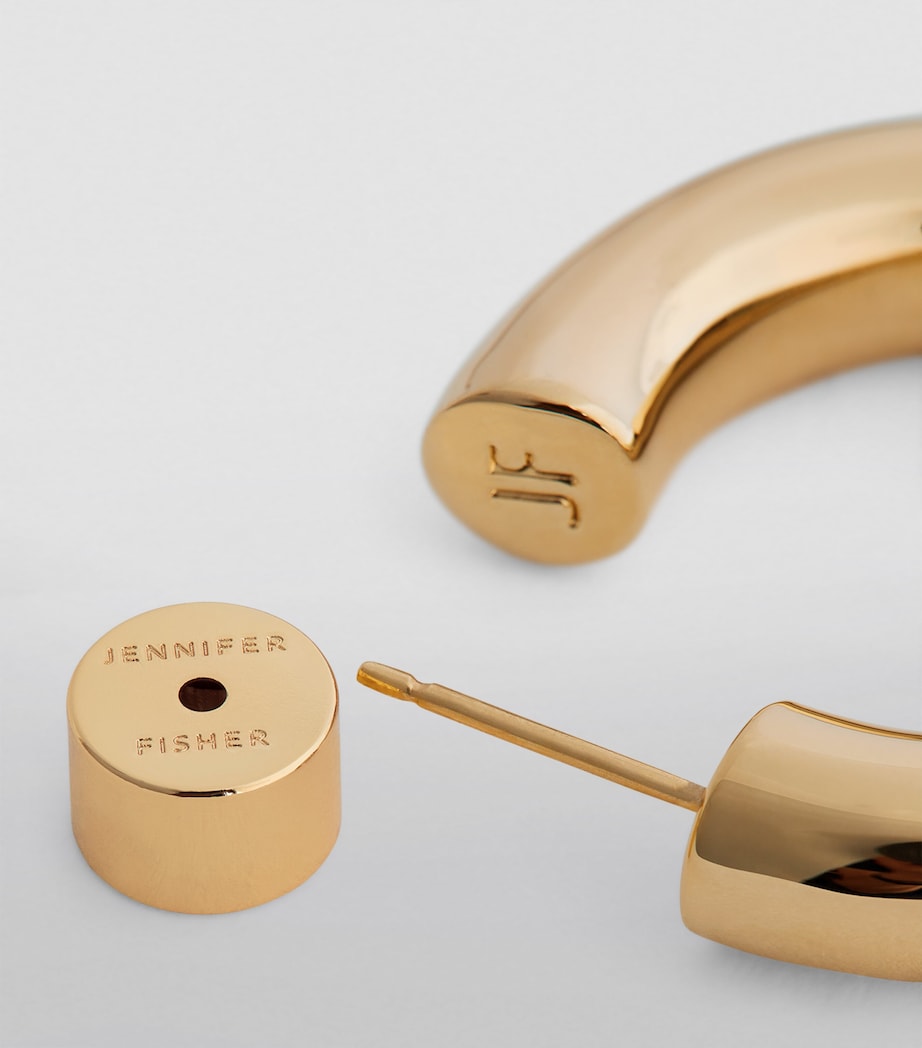 Samira Huggie Hoop Earrings GOLD Image 6