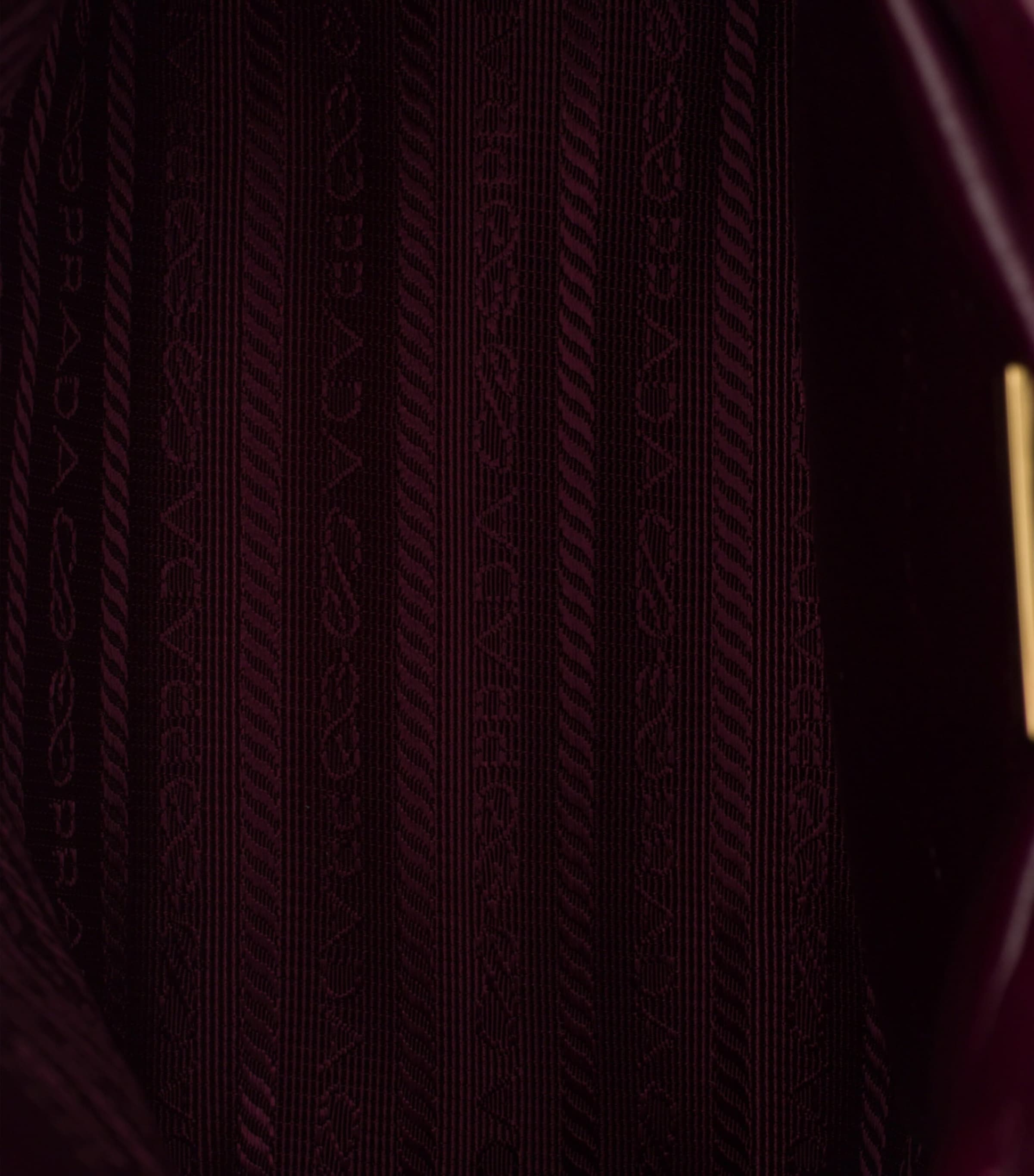 Prada Mini Leather Bonnie Shoulder Bag Burgundy Image 4
