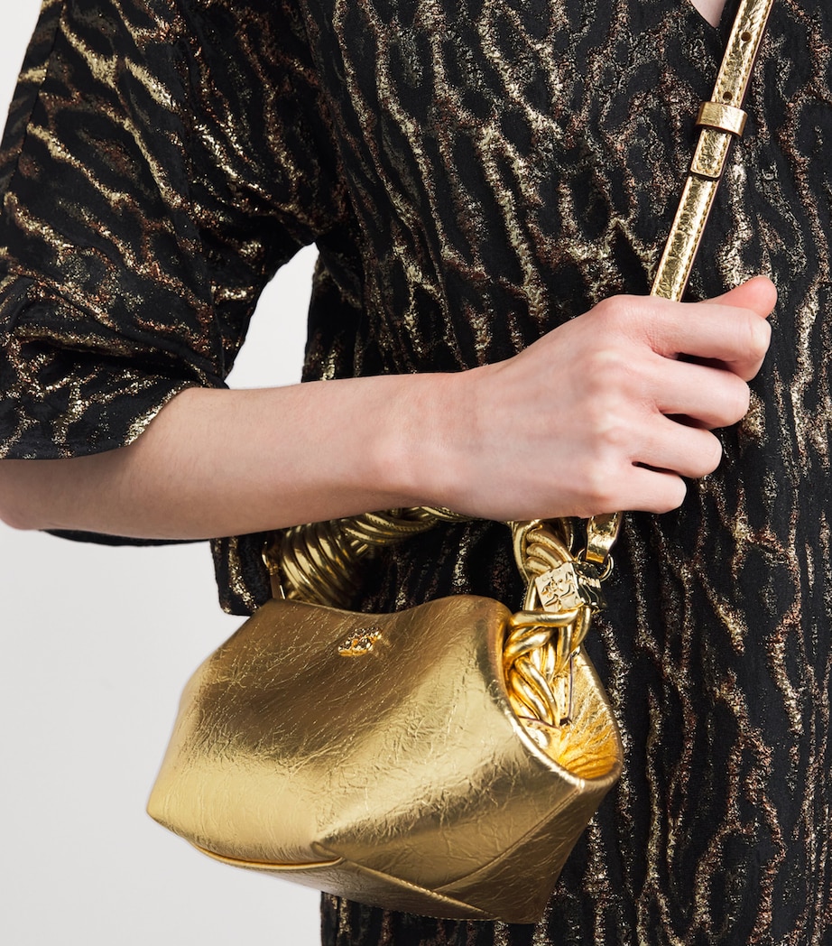 Mini Metallic Bou Top-Handle Bag 339 GOLD Image 2