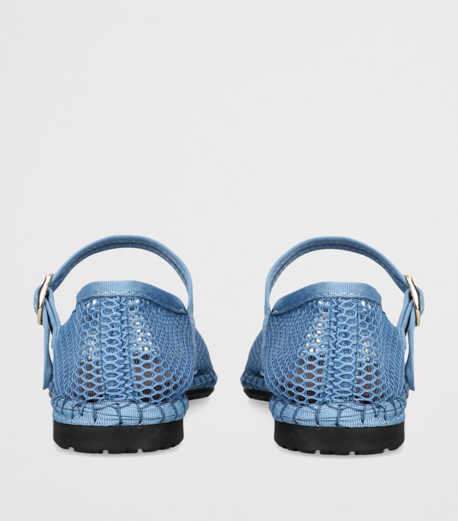 Mesh Isabella Ballet Flats BLUE Image 2
