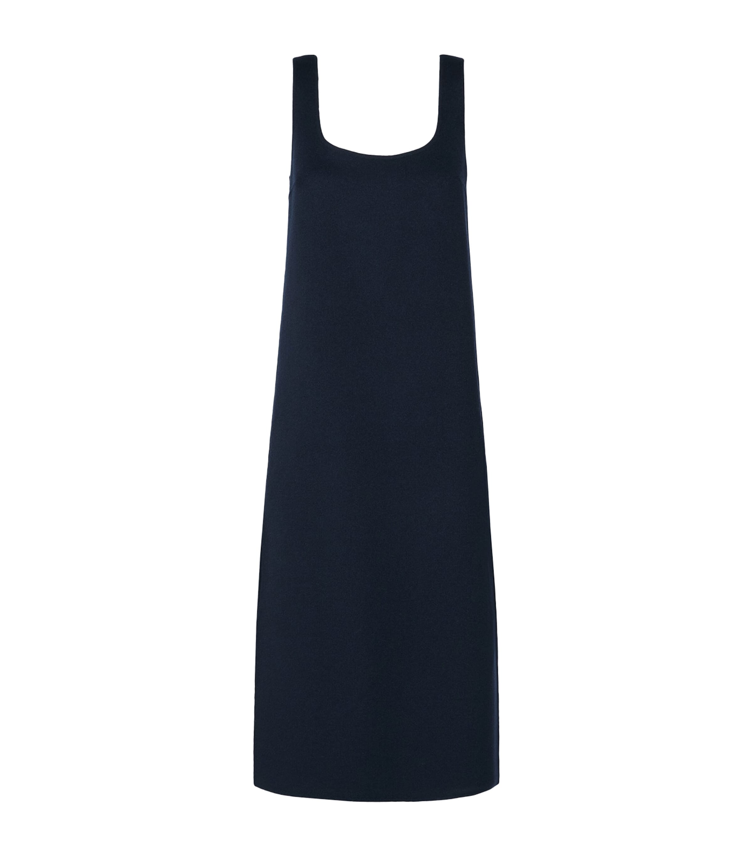 Weekend Max Mara Womens Wool-Blend Shift Midi Dress Midnightblue Image 1