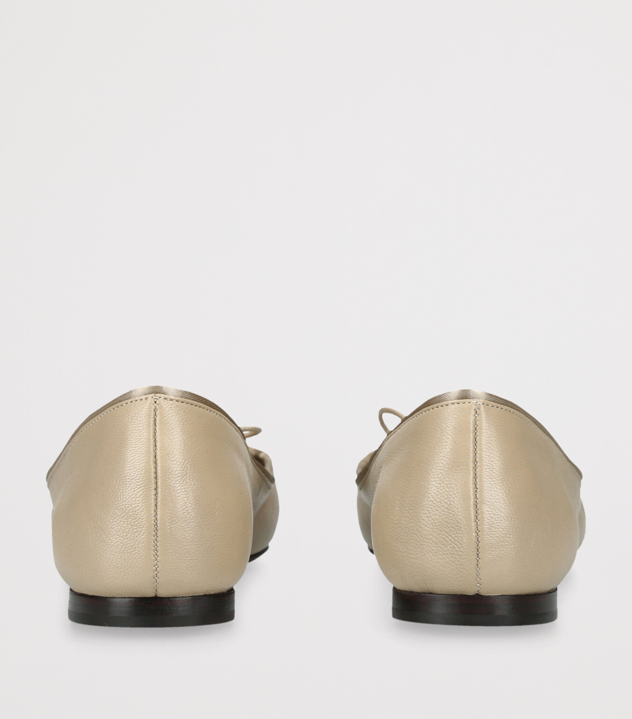 Khaite Leather Charlotte Ballet Flats Blush Image 2