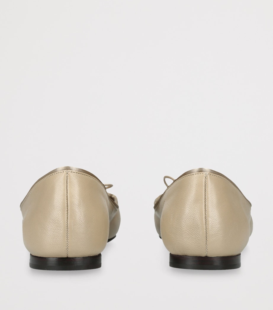 Leather Charlotte Ballet Flats BLUSH Image 2