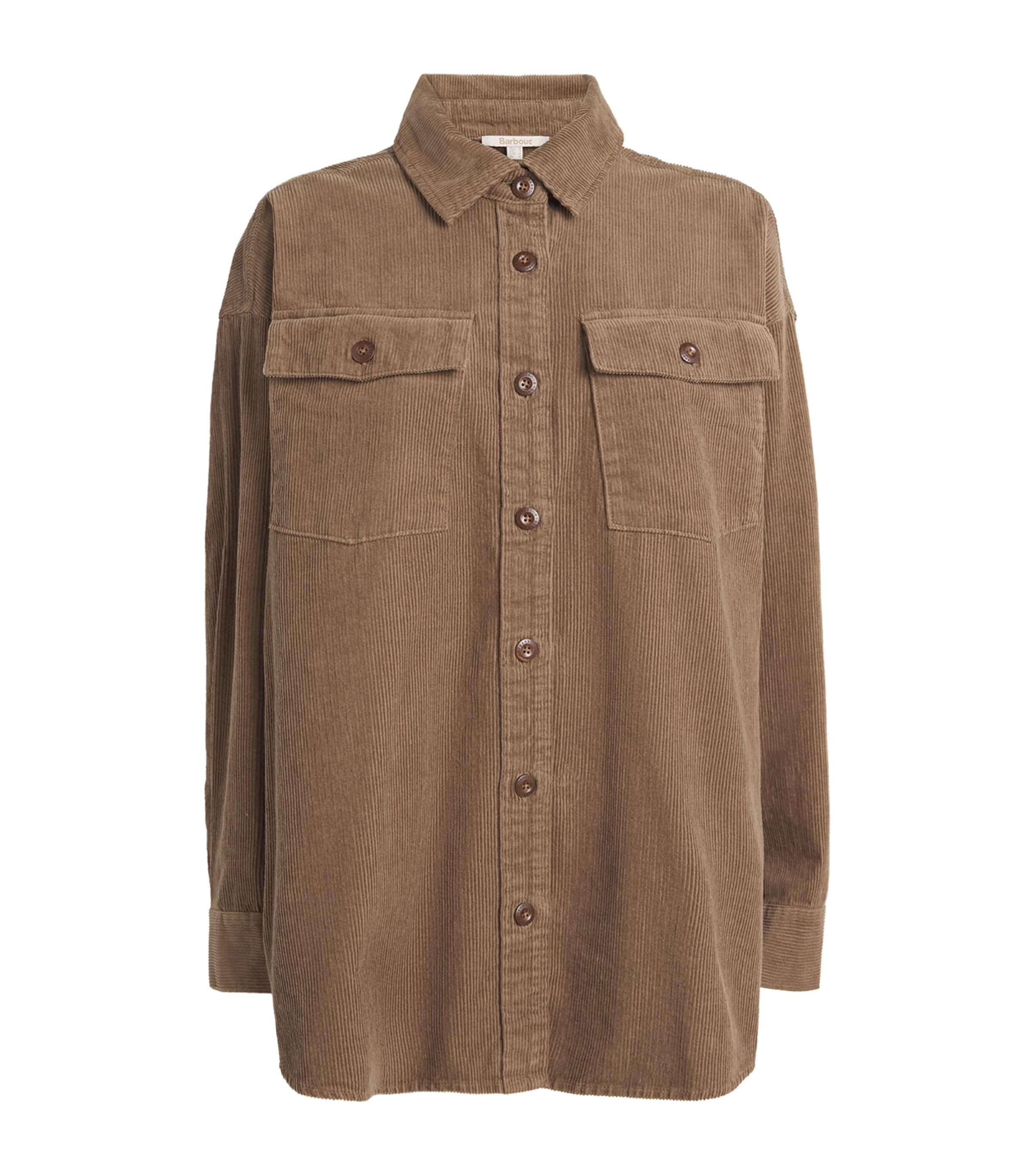 Barbour Corduroy Yasmin Shirt In Brown