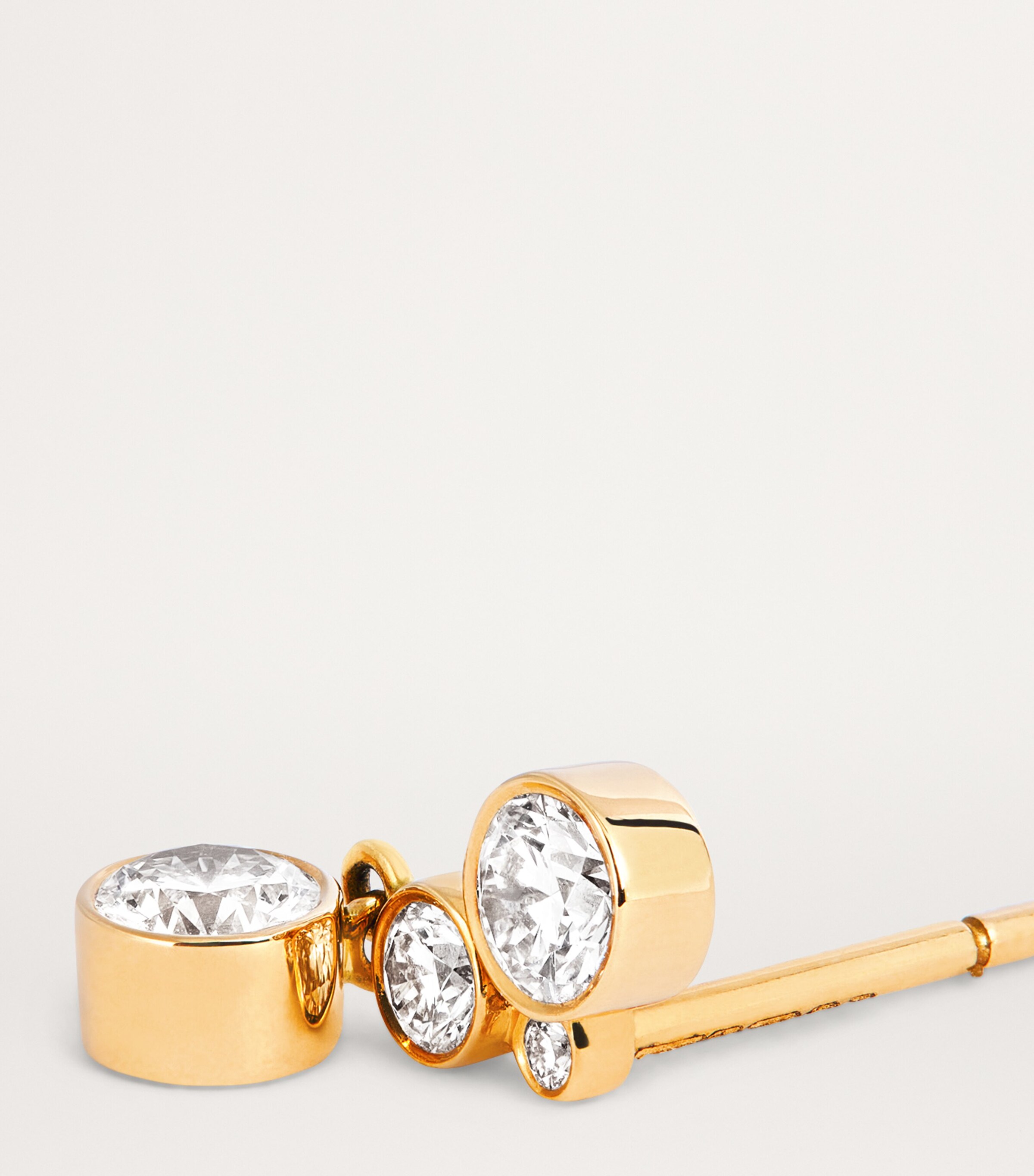 Yellow Gold and Diamond Stella Diamant Single Right Earring YELLOW GOLD Image 5