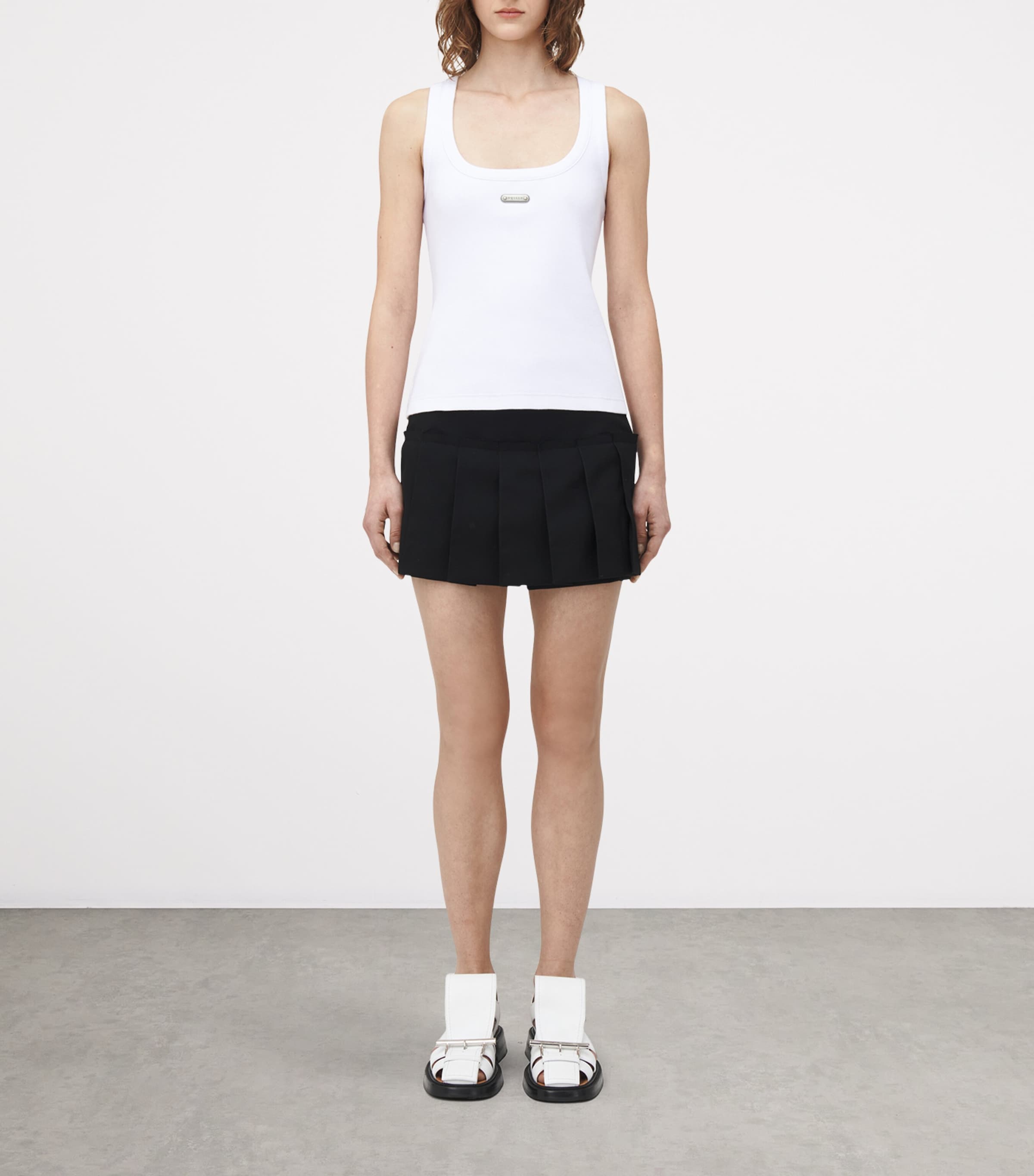 Stretch-Cotton Logo Tank Top 9000 Image 2