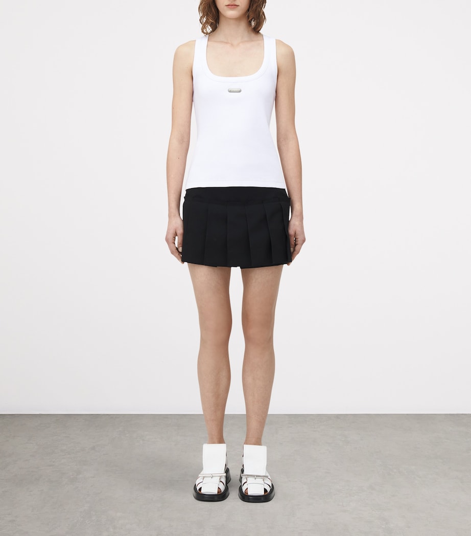 Stretch-Cotton Logo Tank Top 9000 Image 2