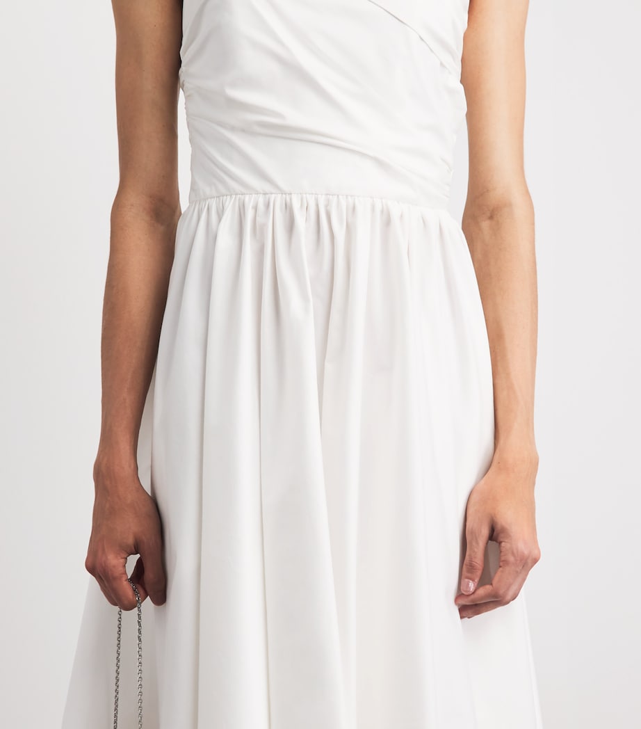 Safiyaa Womens Cotton Appolline Midi Dress Ivory Image 3