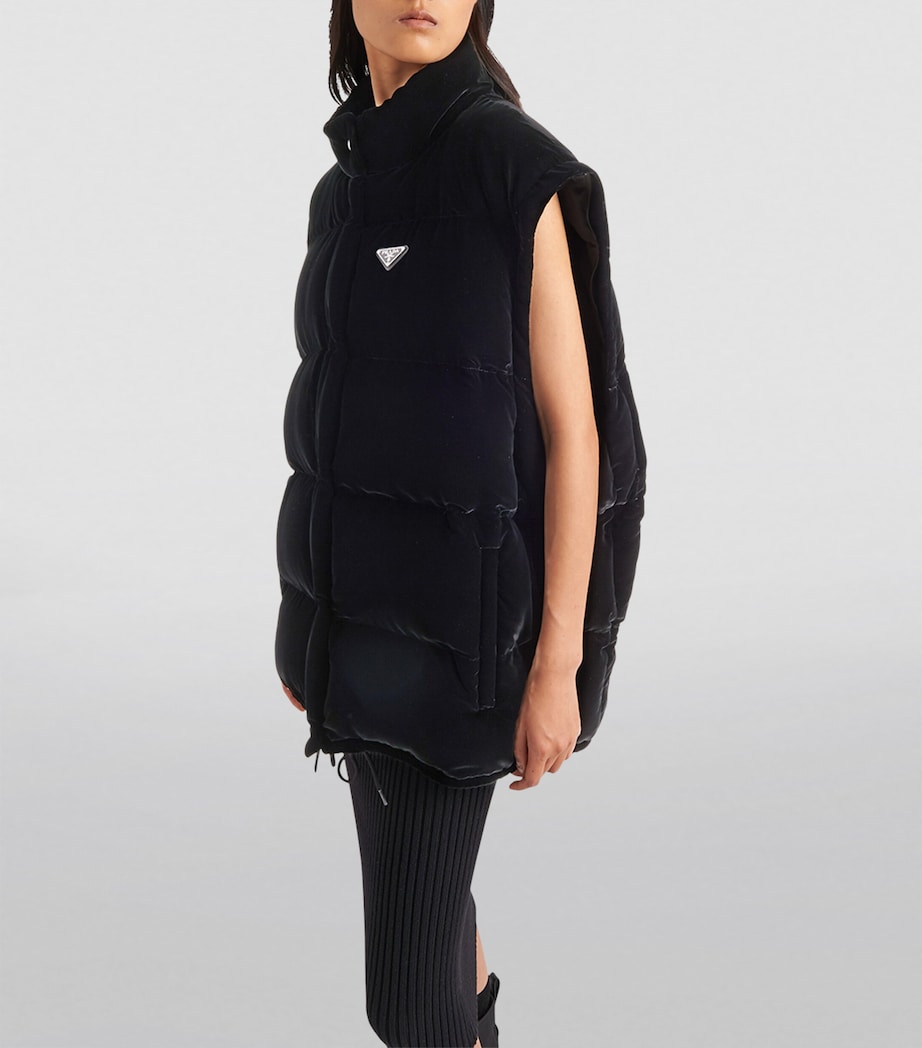 Velvet Convertible Down Jacket F0002 Image 5