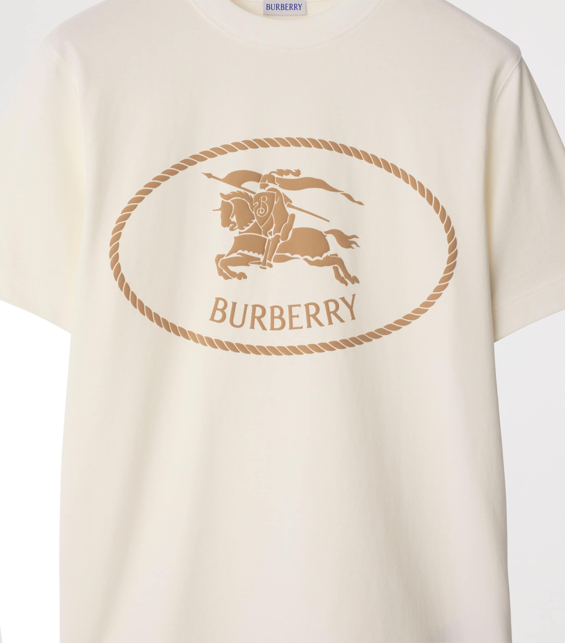 Cotton Knight Stamp T-Shirt CHALK Image 5