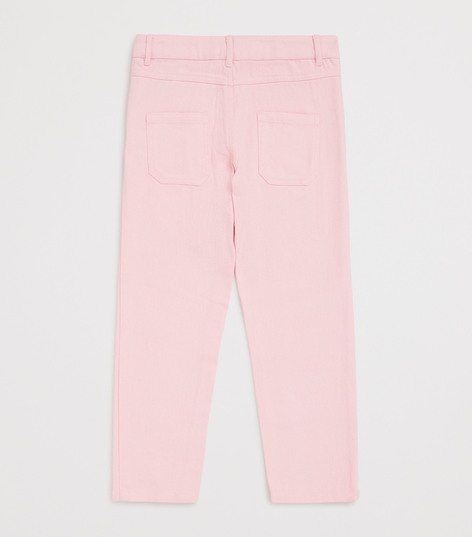 Cotton Floral Embroidered Chinos (2-12 Years) 32AZALÉE Image 2