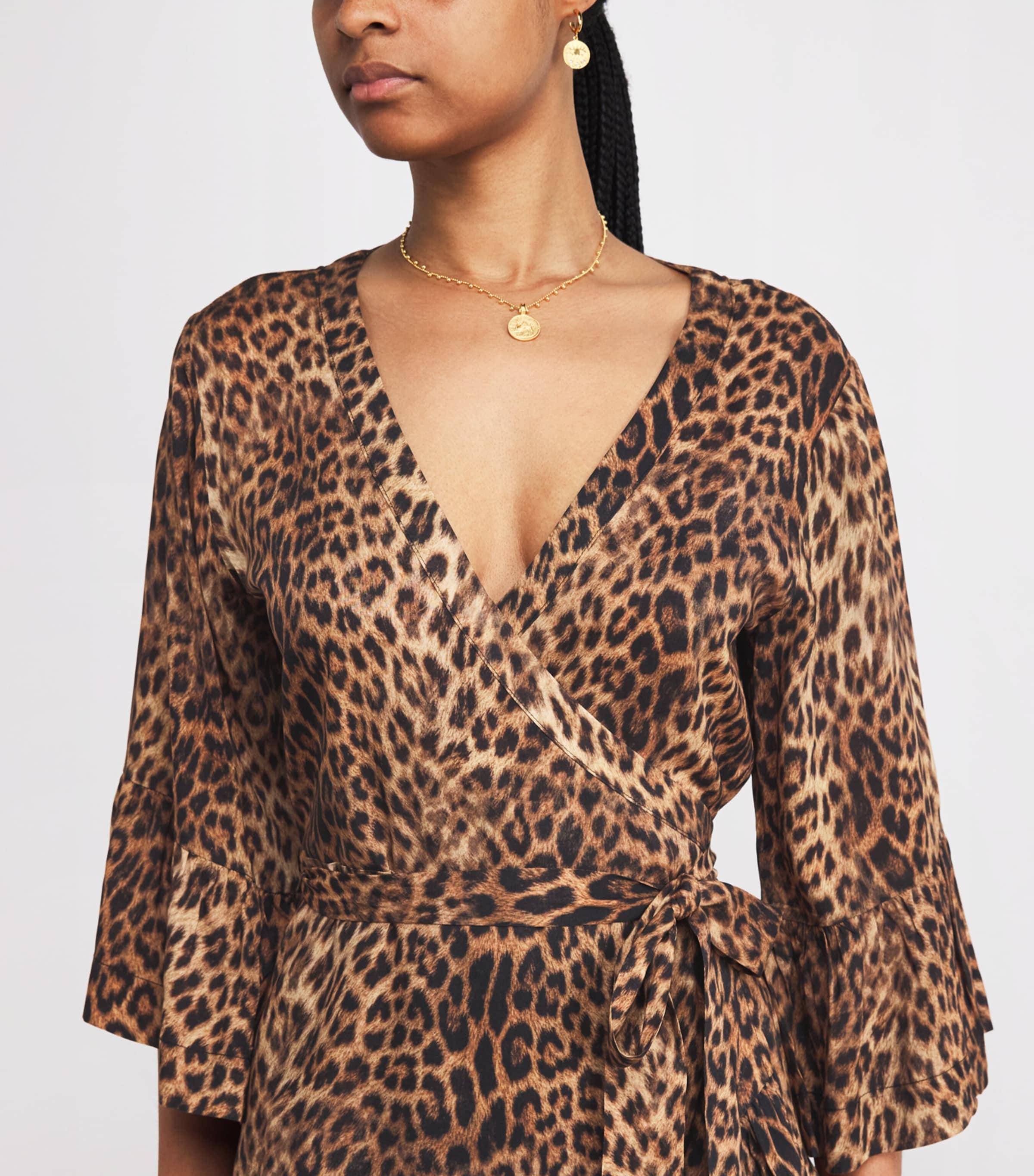 Cheetah Print Tegan Mini Dress CHEETAH16 Image 5
