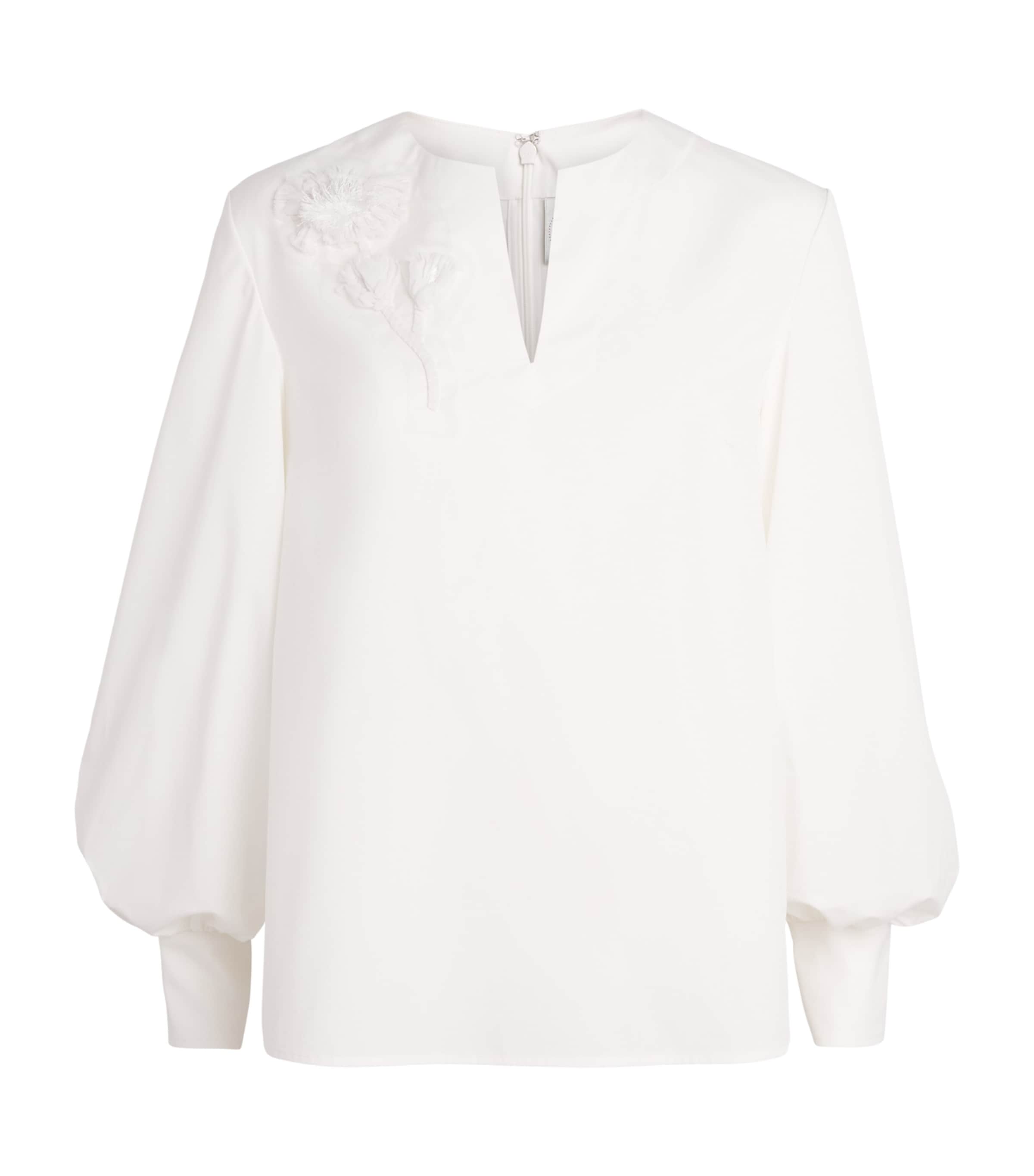 Huishan Zhang Womens Poplin Matis Top White Image 1