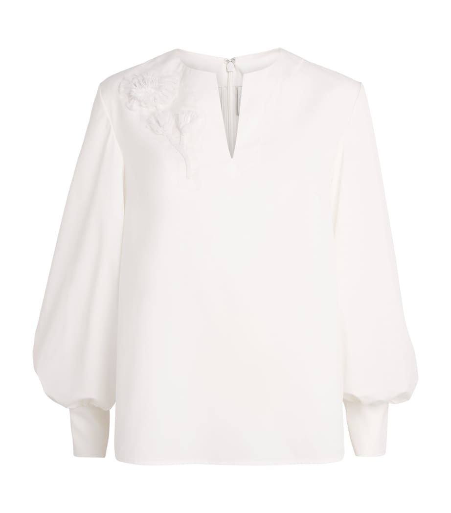 Huishan Zhang Womens Poplin Matis Top White Image 1