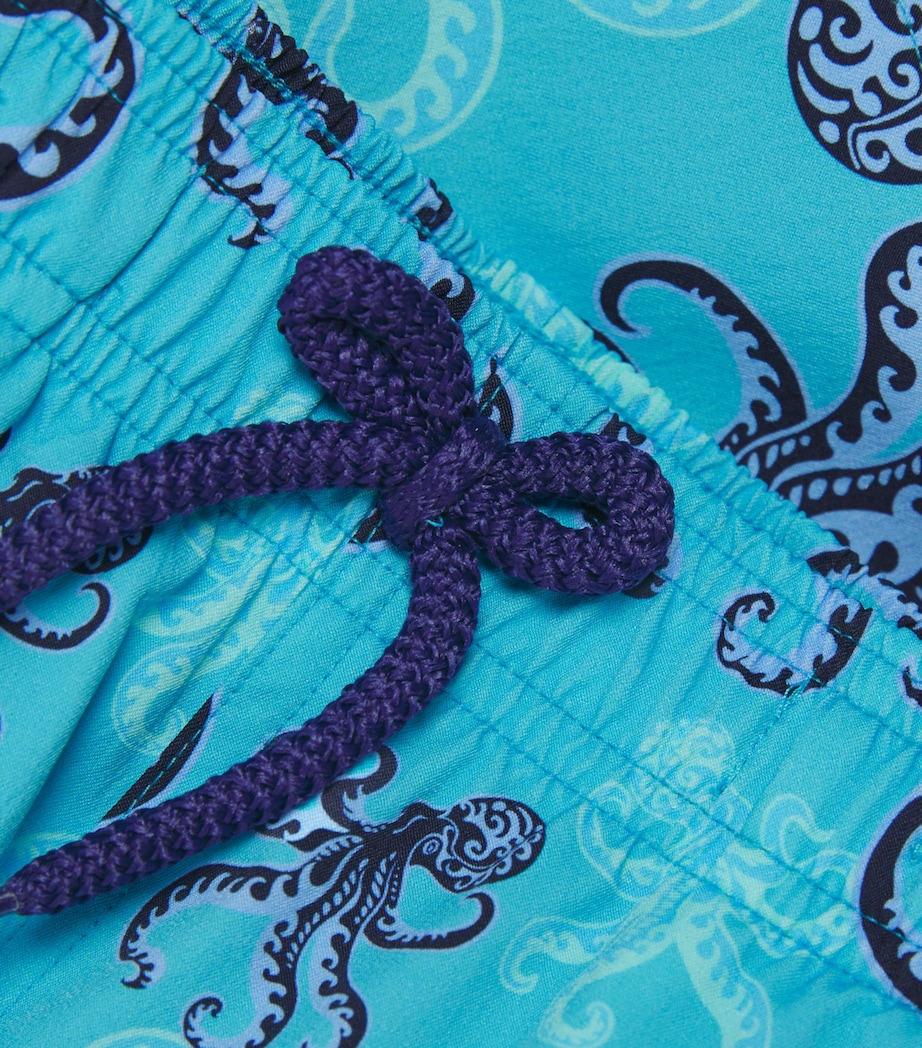 Vilebrequin Kids Octopus Print Swim Shorts (2-12 Years) Bora Bora Image 3