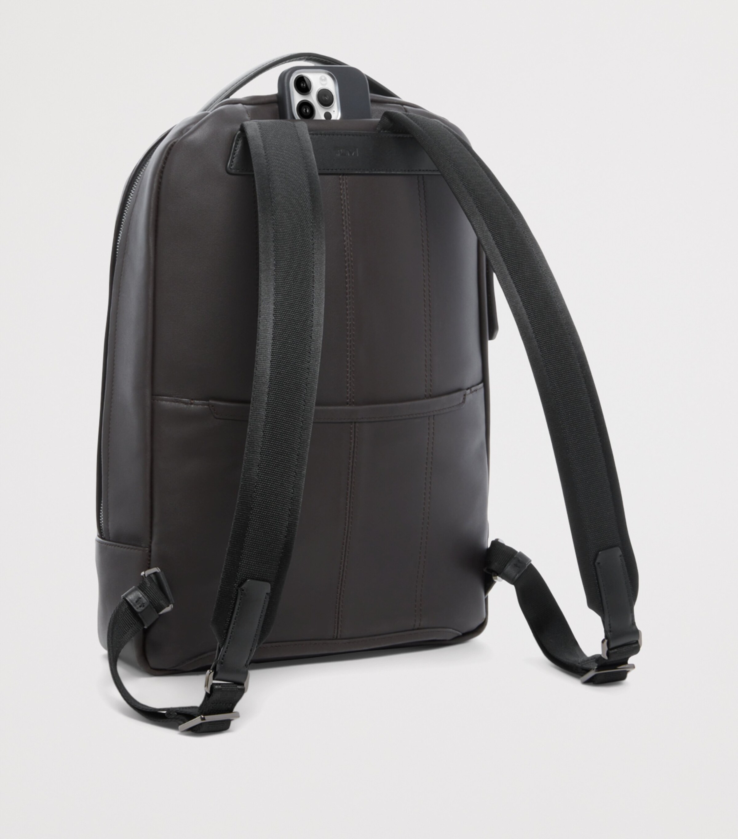 Leather Harrison Bradner Backpack ESPRESSO BROWN Image 4