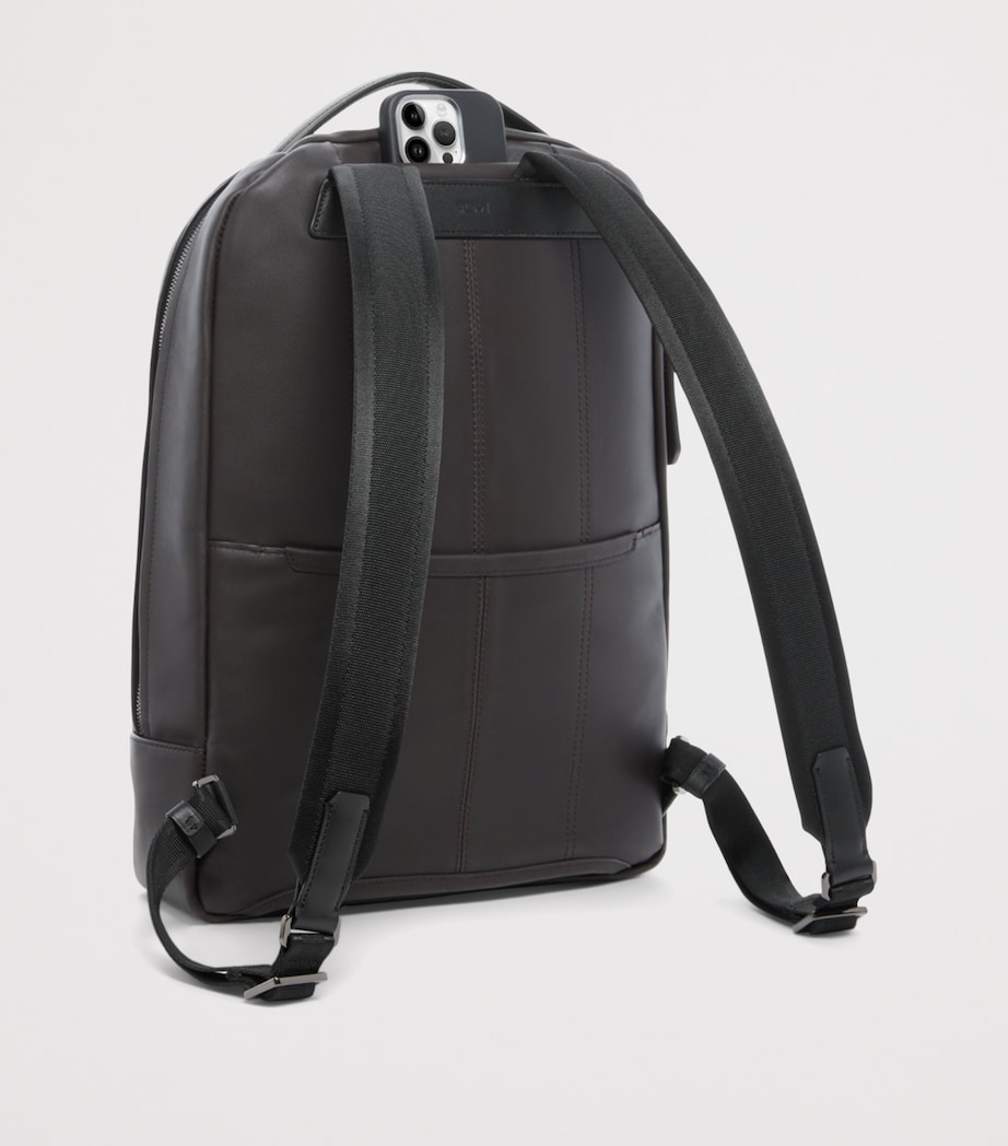 Leather Harrison Bradner Backpack ESPRESSO BROWN Image 4