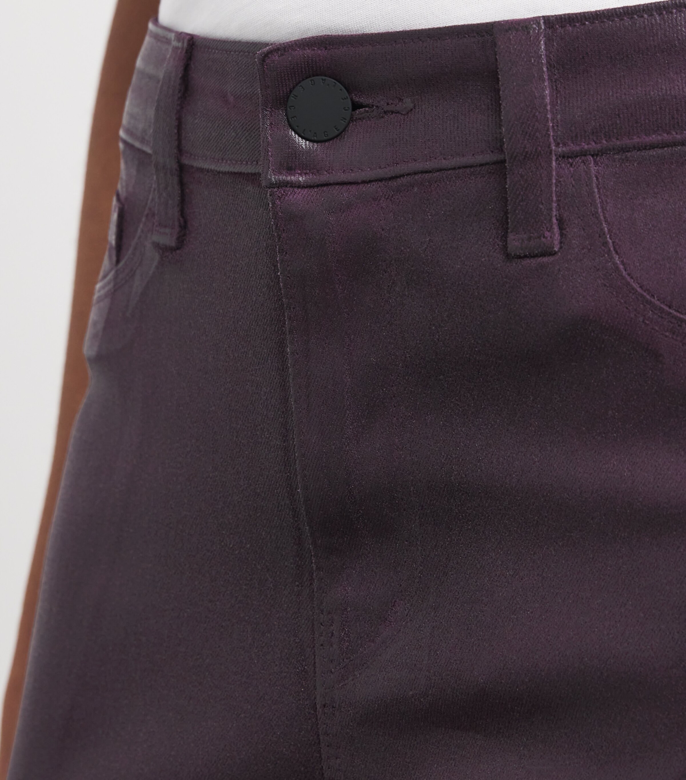 Scottie Wide-Leg Jeans DARK MALBEC COATED Image 6