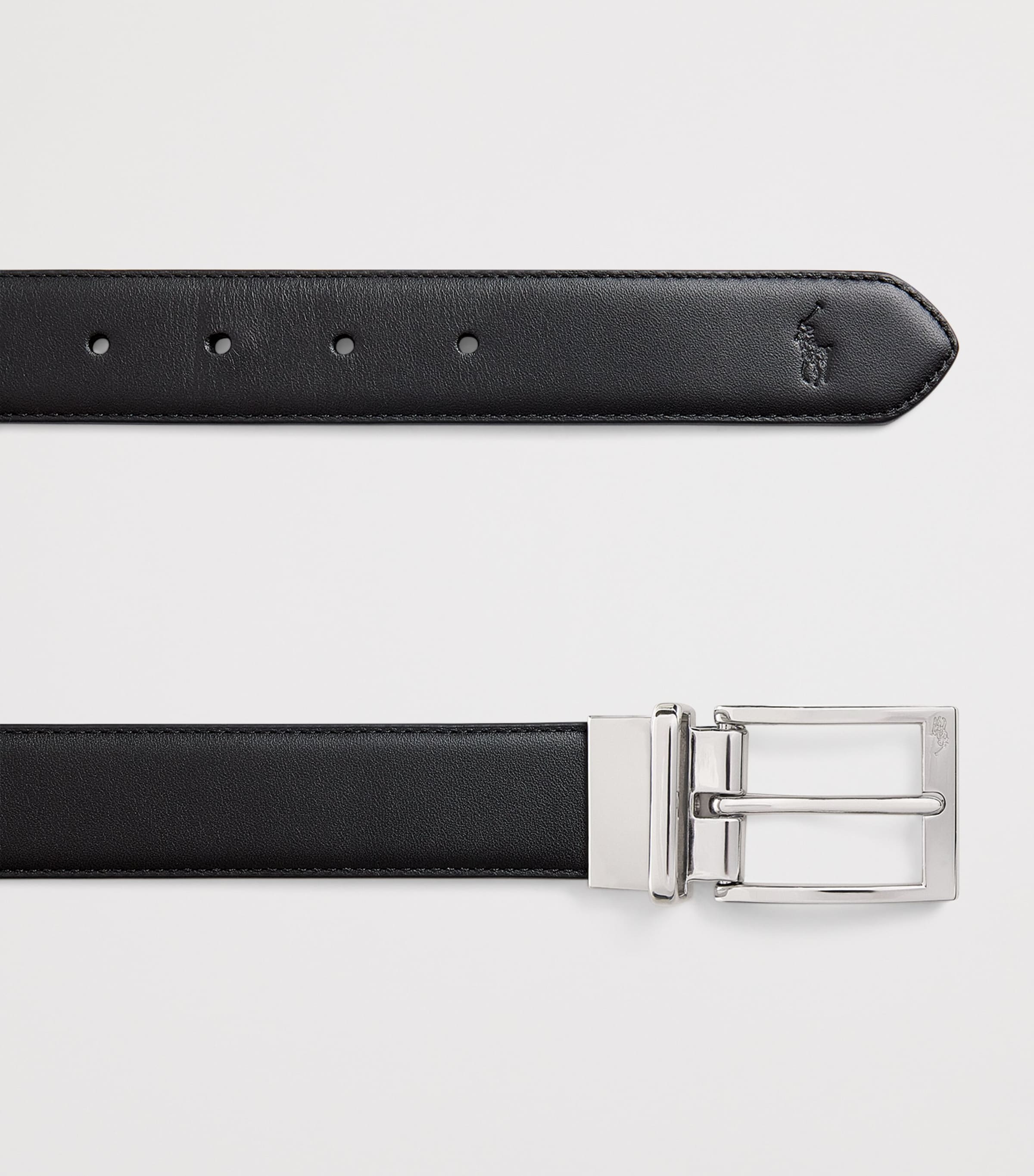 Polo Ralph Lauren Leather Reversible Belt Black Image 4