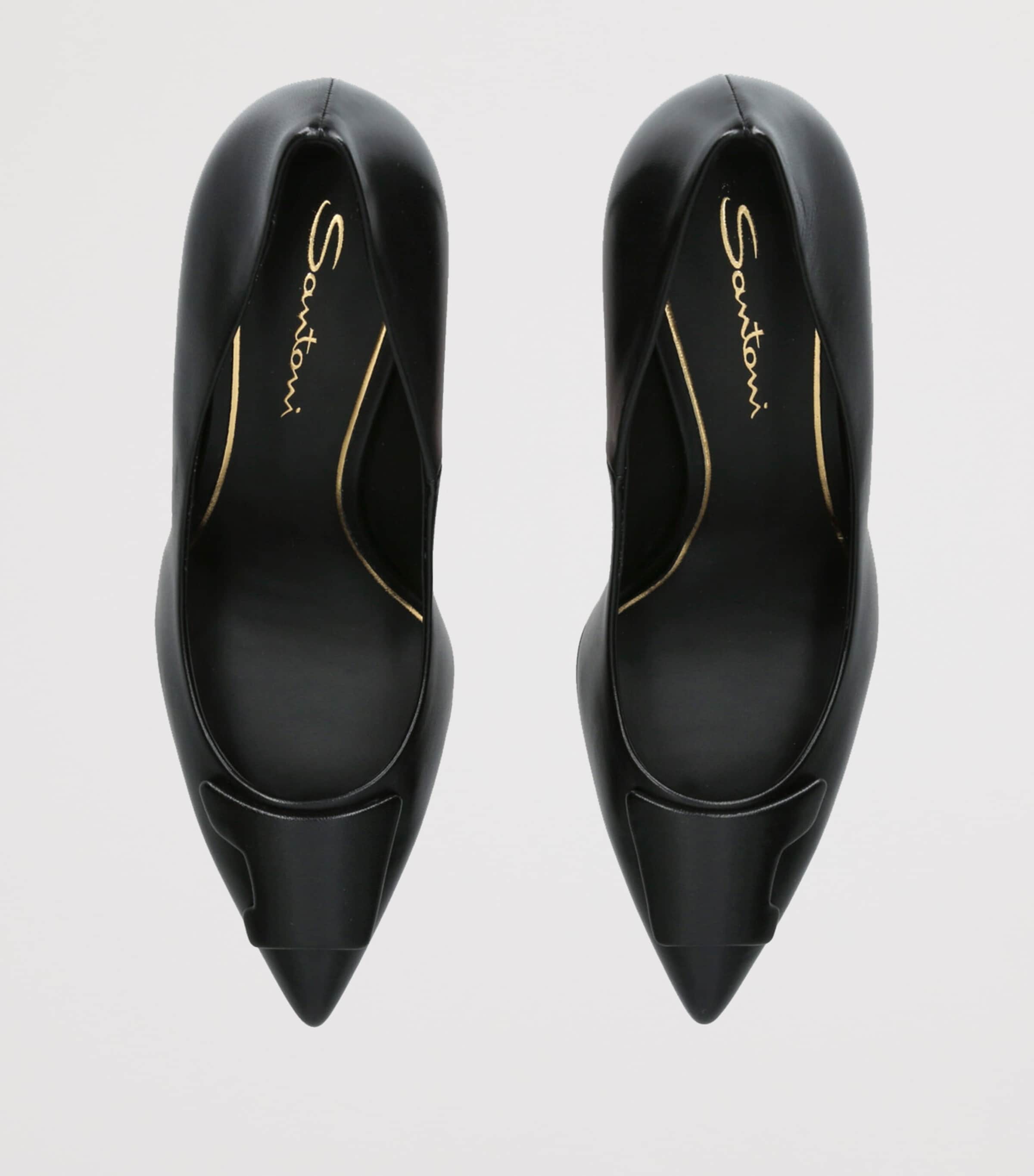 Leather Sibille Pumps 85 BLACK Image 4