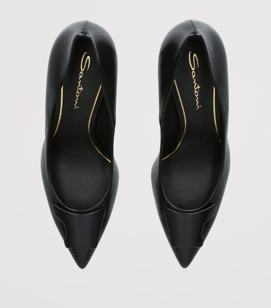 Leather Sibille Pumps 85 BLACK Image 4